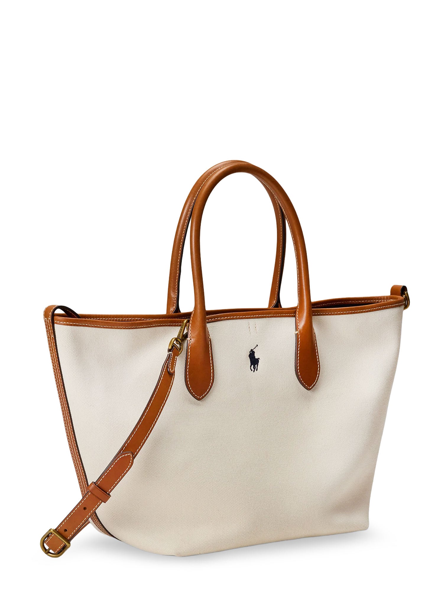 Polo Ralph Lauren Bags Naturalnavy Canvas