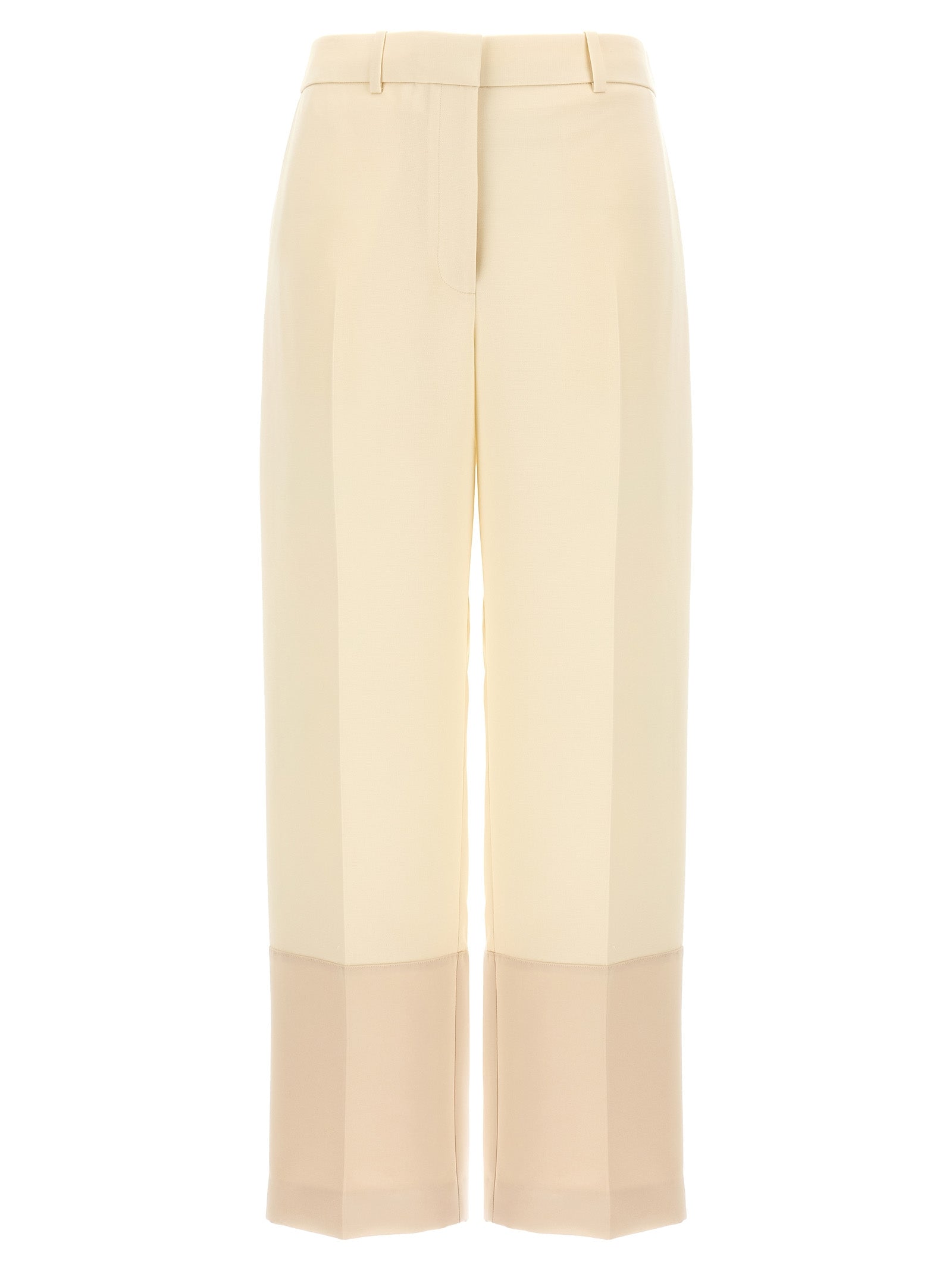 Cropped pants White