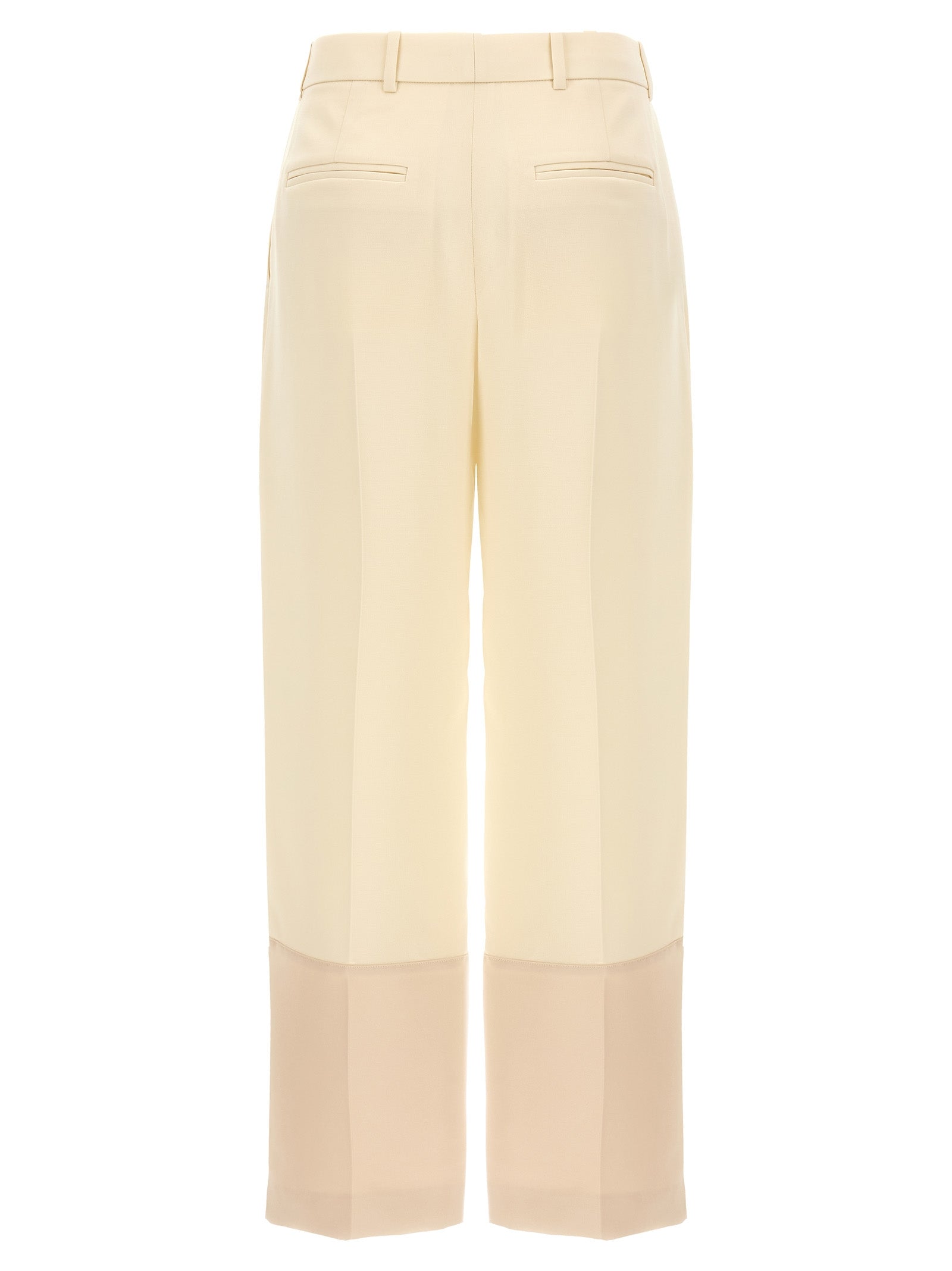 Cropped pants White