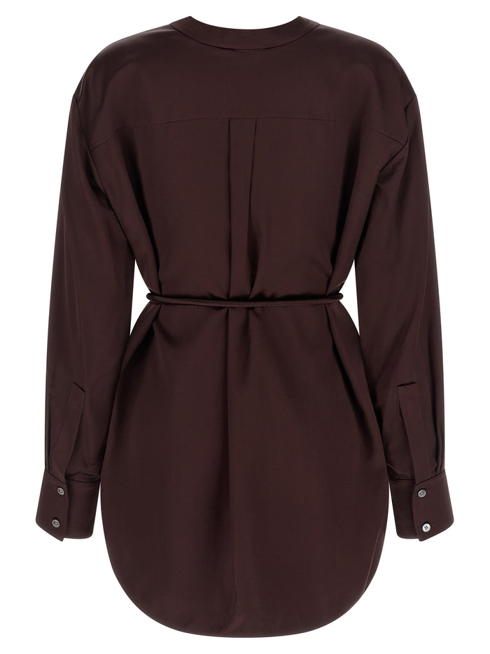 Satin blouse Bordeaux Viscose Shirt