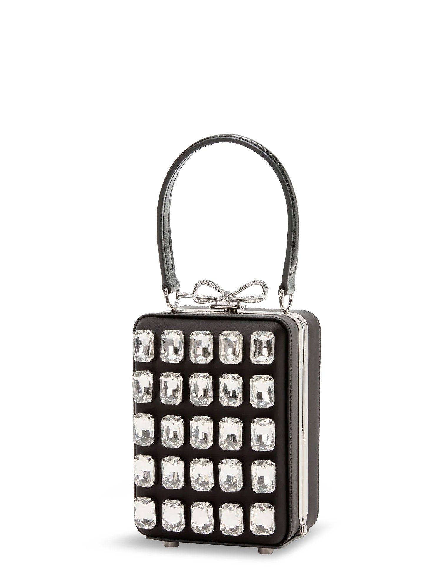 SELF PORTRAIT Bags Black Satin/cristalli