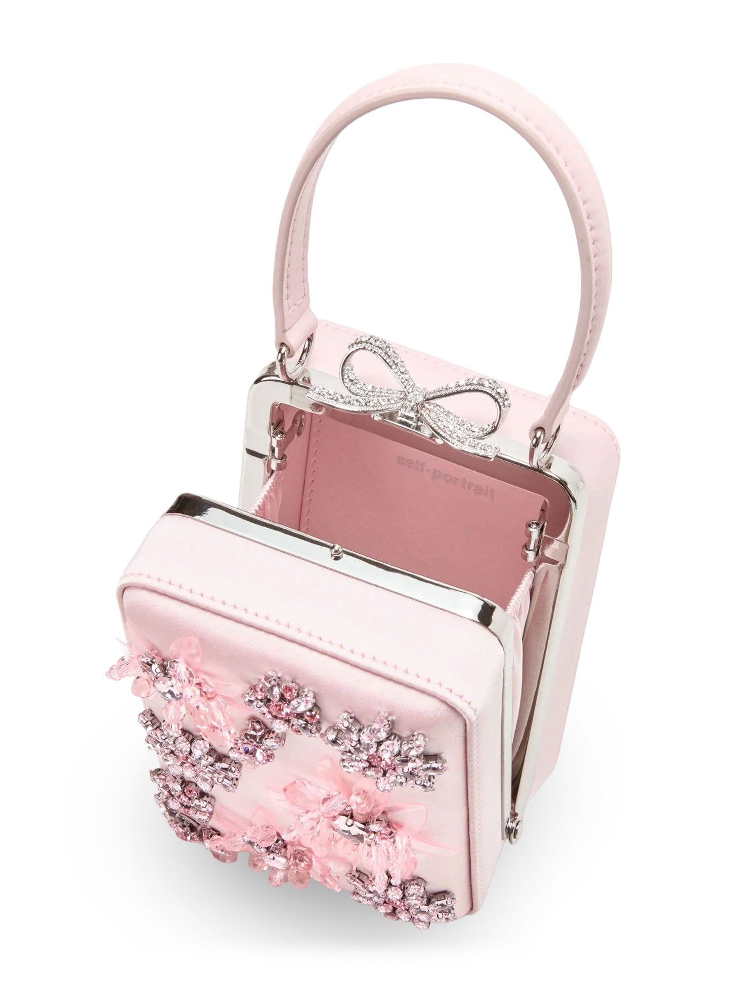 SELF PORTRAIT Bags Pink Satin/cristalli