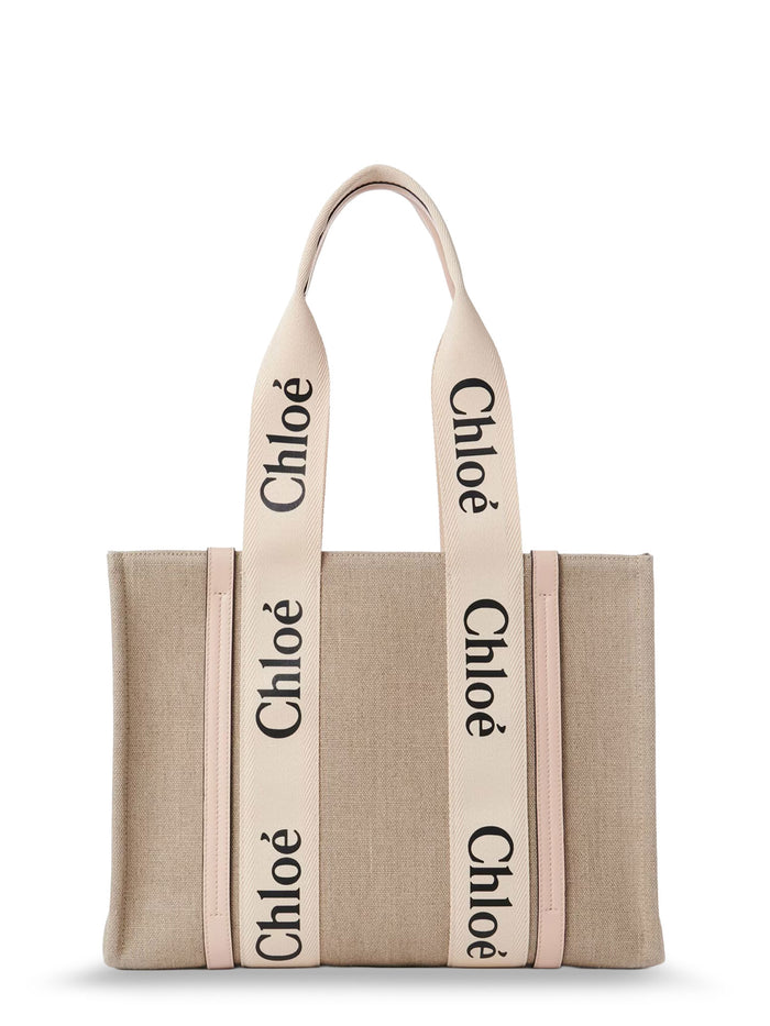 Chloè Bags Cement Pink Lino