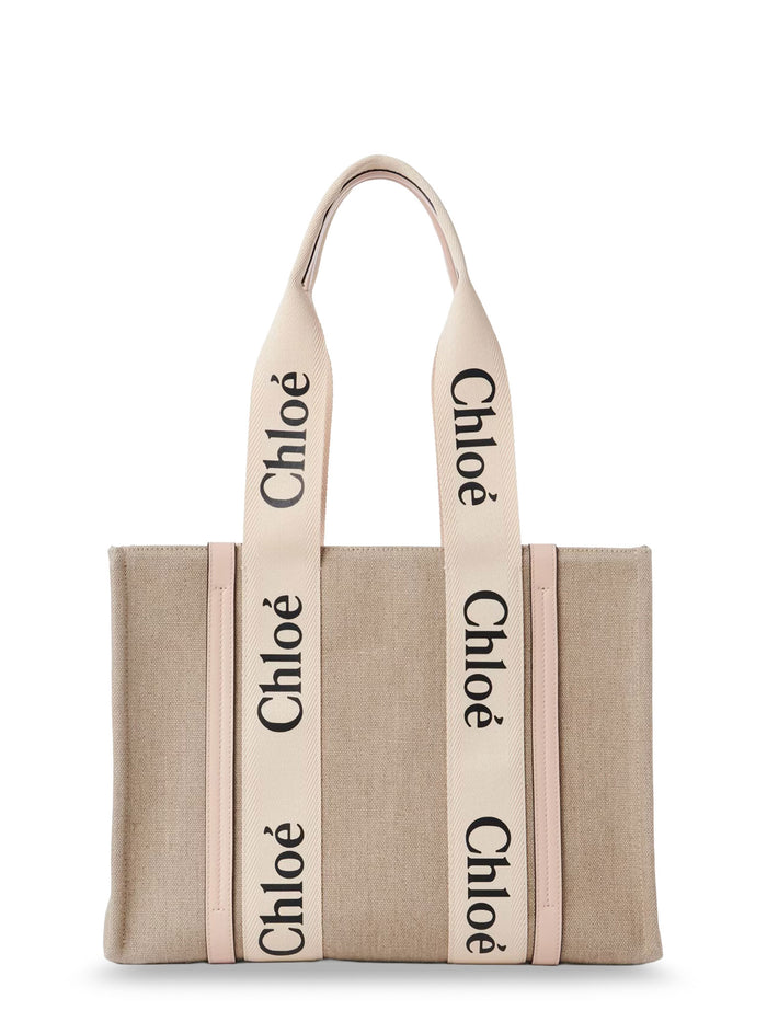 Chloè Bags Cement Pink Lino