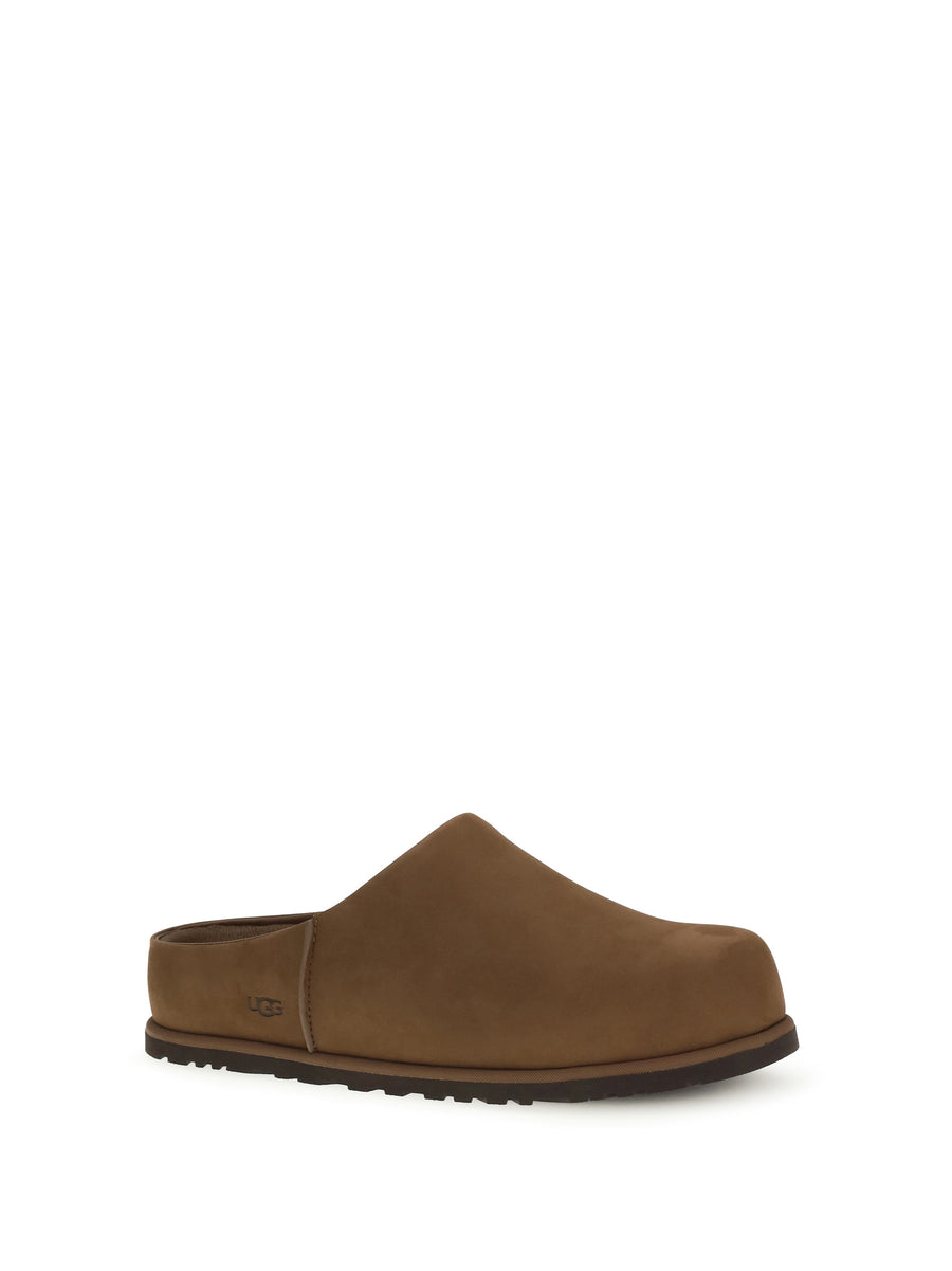 Leather Mules Otzo Dark Chestnut Calf Sandal