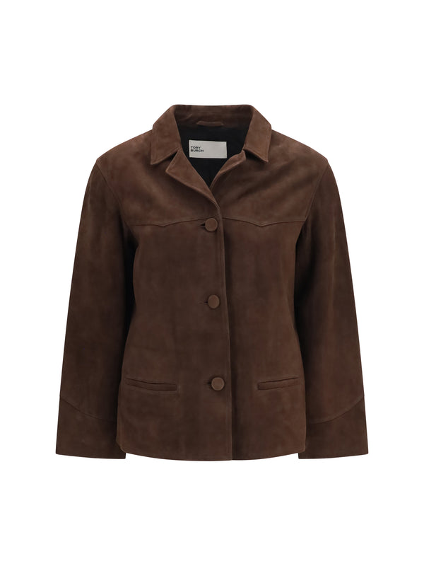 Suede Jacket Light Chocolate Goatskin/hircus Goatskin Blazers & Vests