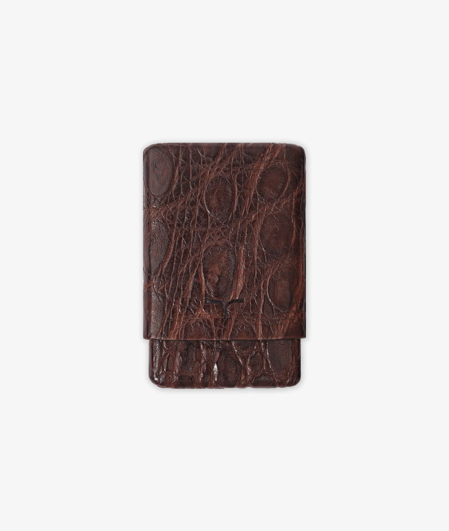 Caiman Business Cards-Credit Cards Holder Brown Credit And Card