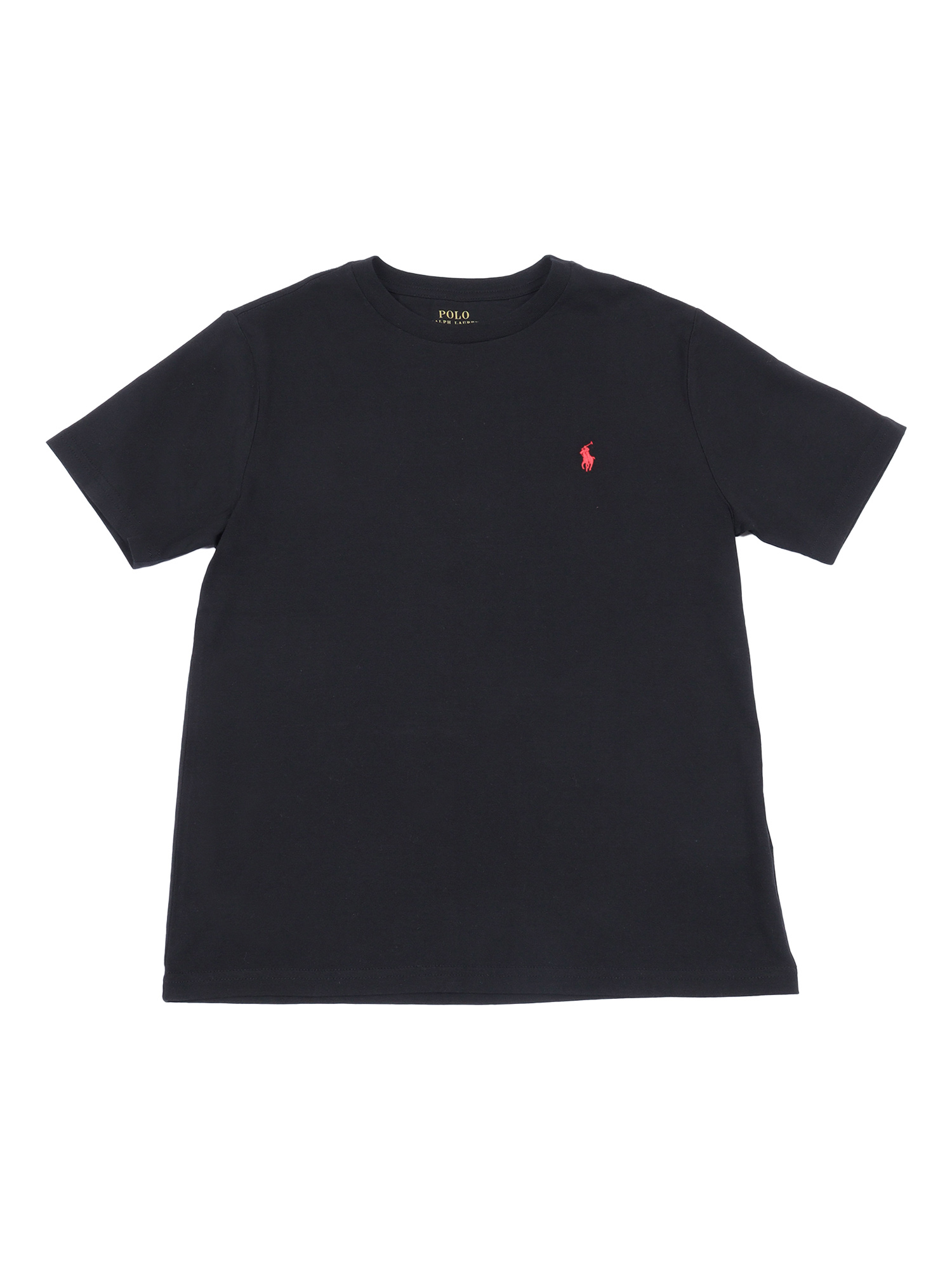 SS CN-TOPS-T-SHIRT Black Cotton Short Sleeves T-shirt