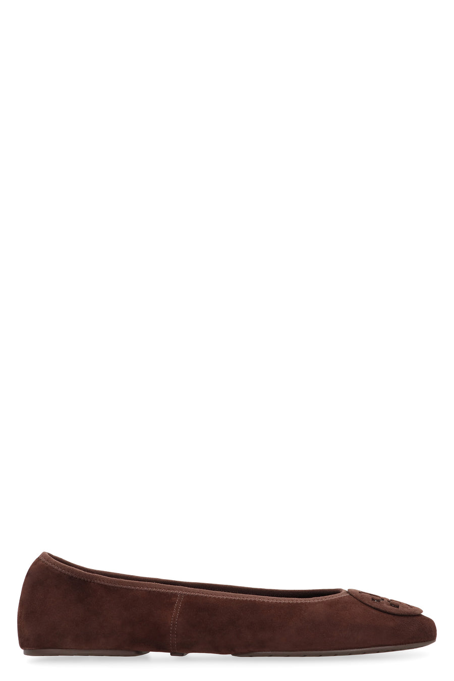 Ballerina Flats Reva Suede Brown Leather Shoes