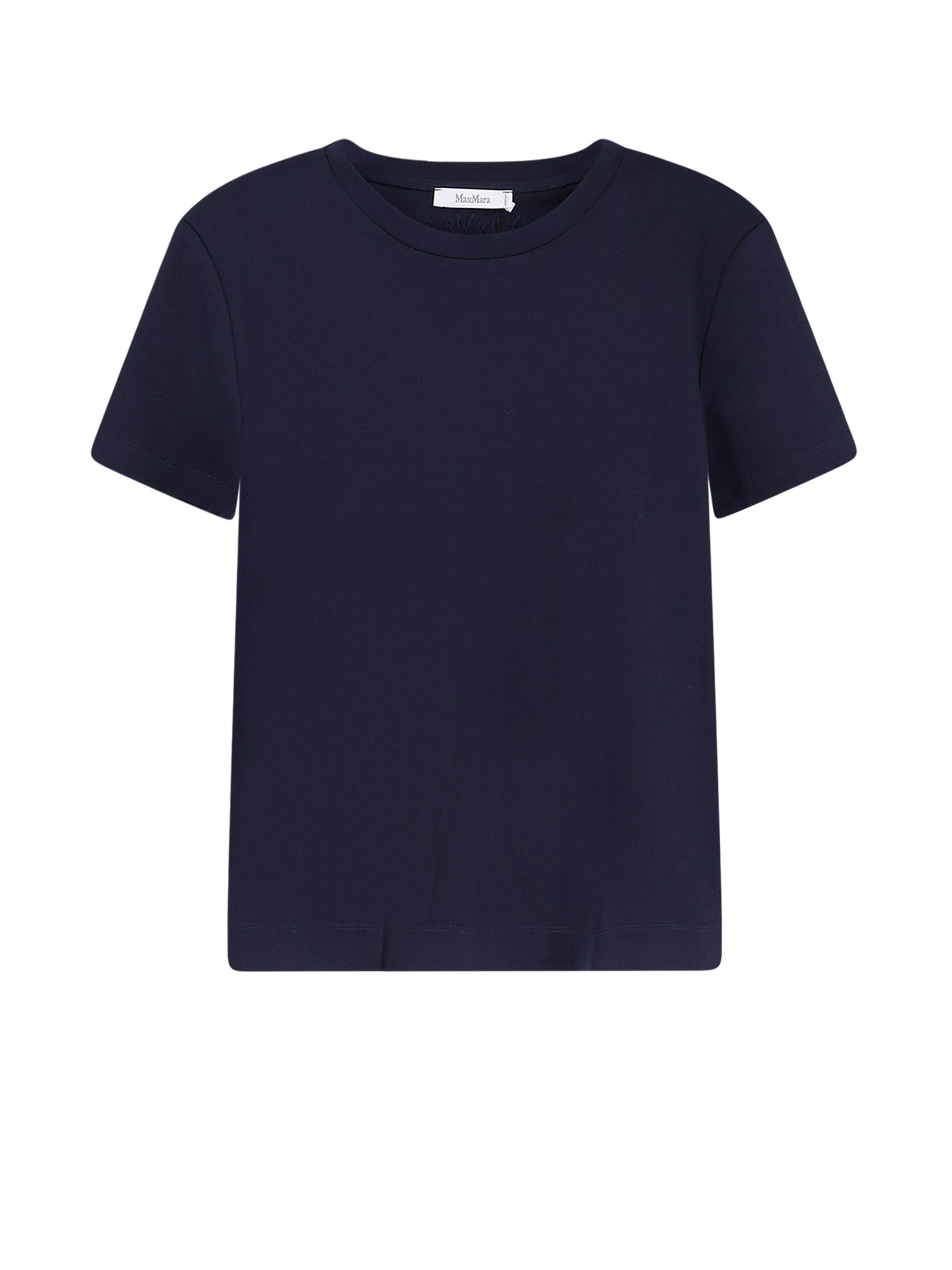 Max Mara T-shirts and Polos Blu Marino Cotone