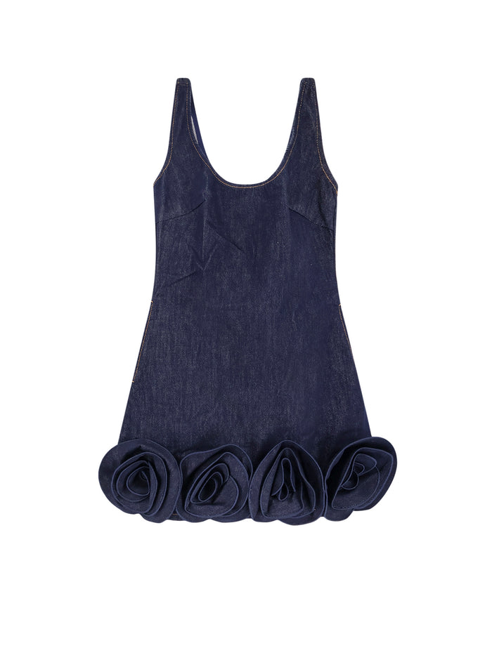 Self Portrait Dresses Blue Cotone