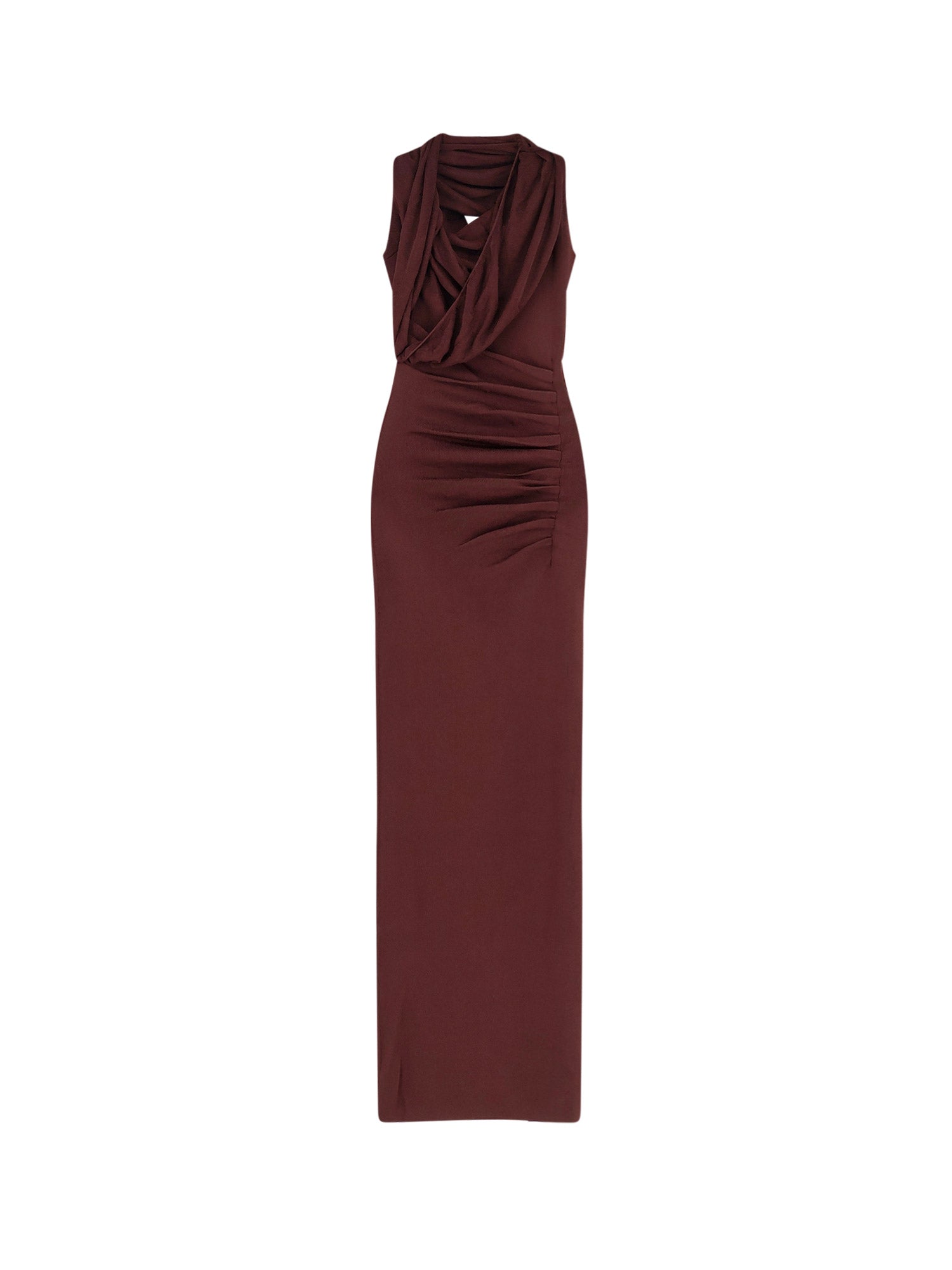 Self Portrait Dresses Brown Viscosa Cotone Poliammide