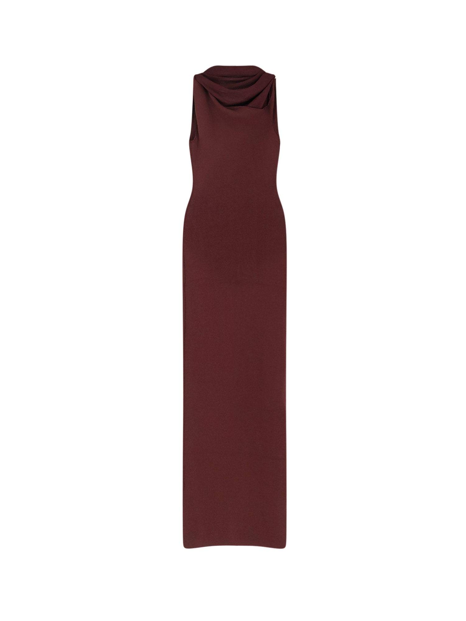 Self Portrait Dresses Brown Viscosa Cotone Poliammide