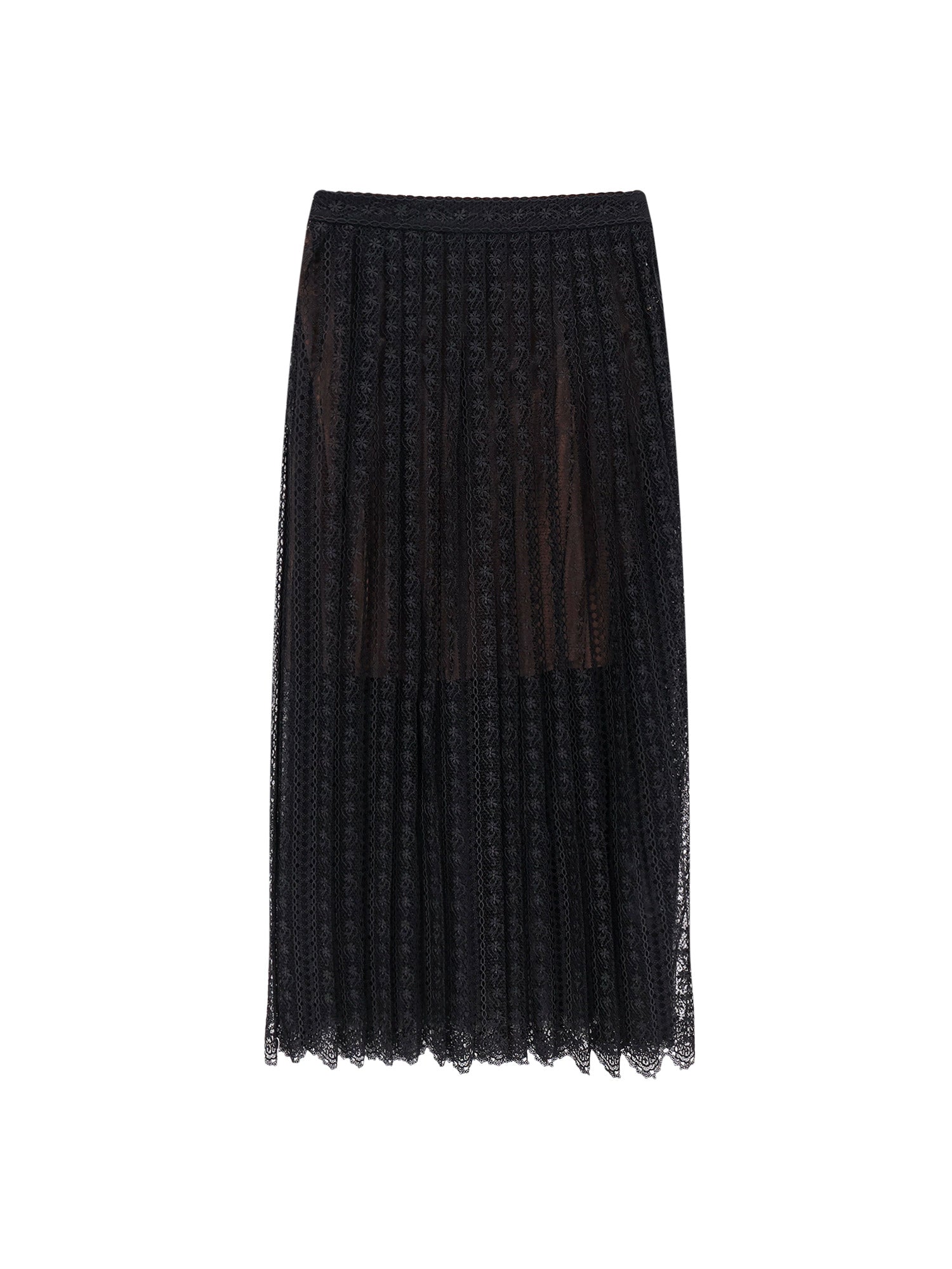 SELF PORTRAIT Skirts Black Poliestere