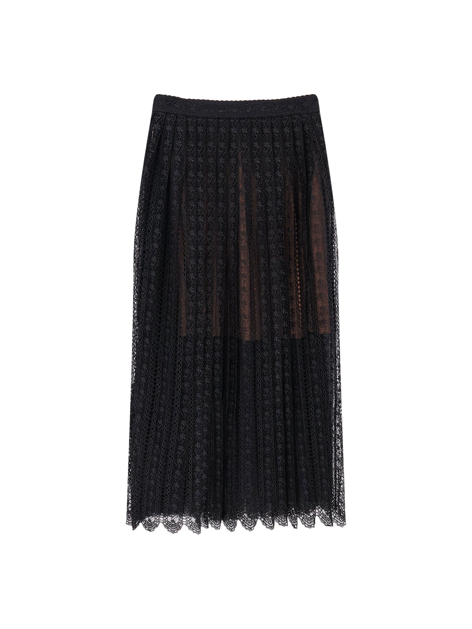 SELF PORTRAIT Skirts Black Poliestere