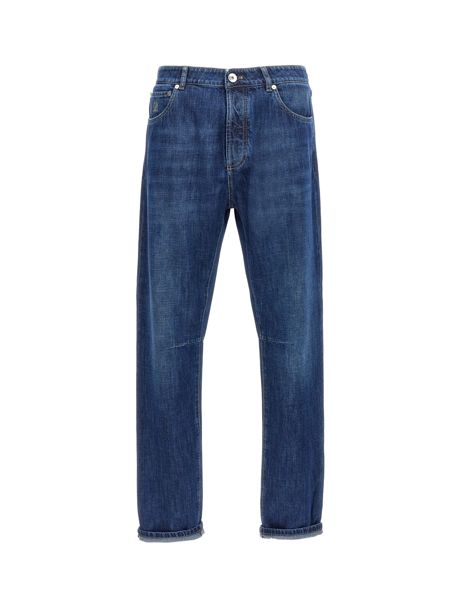 Brunello Cucinelli Jeans Denim Scuro Cotone