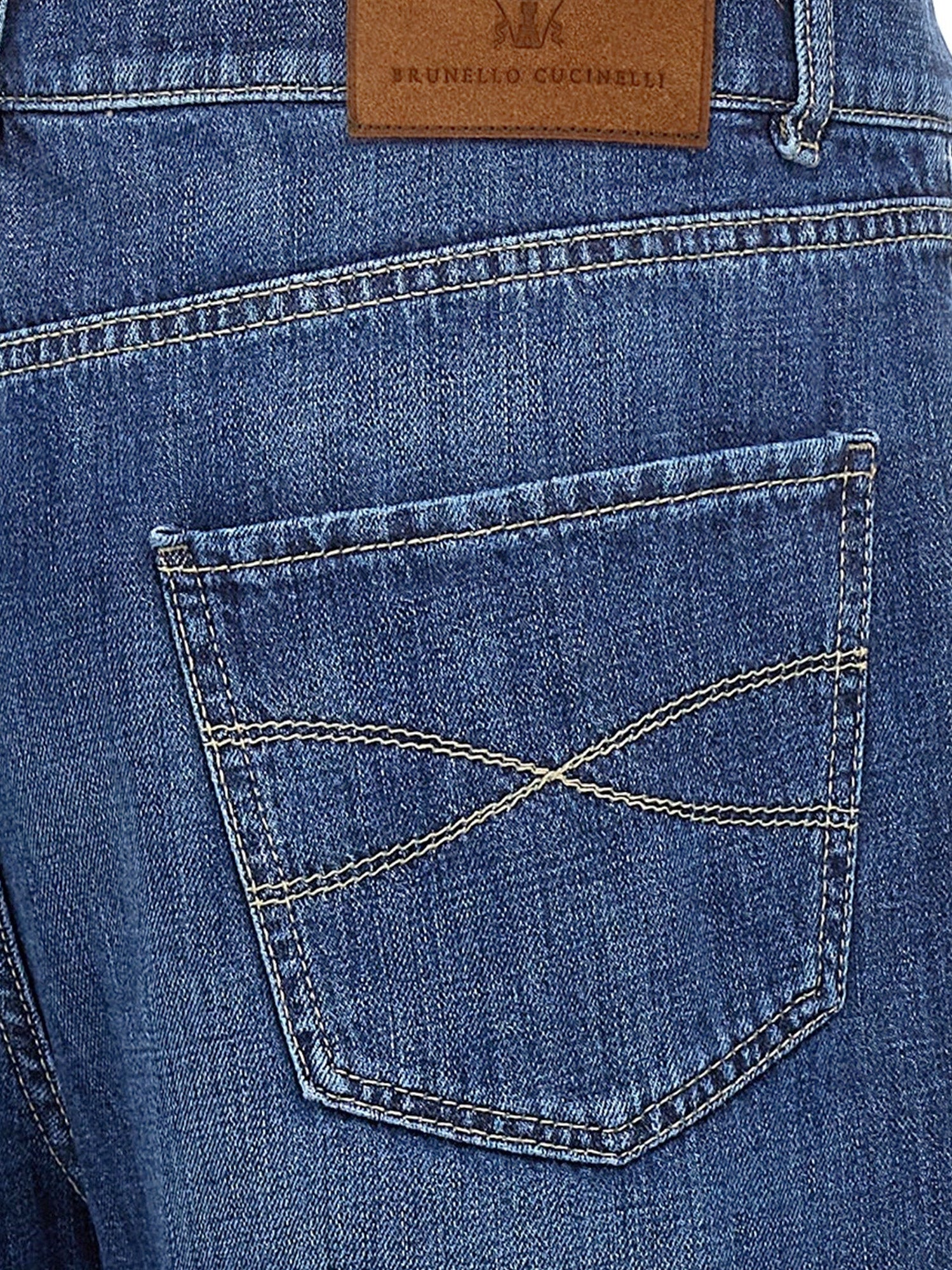 Brunello Cucinelli Jeans Denim Scuro Cotone