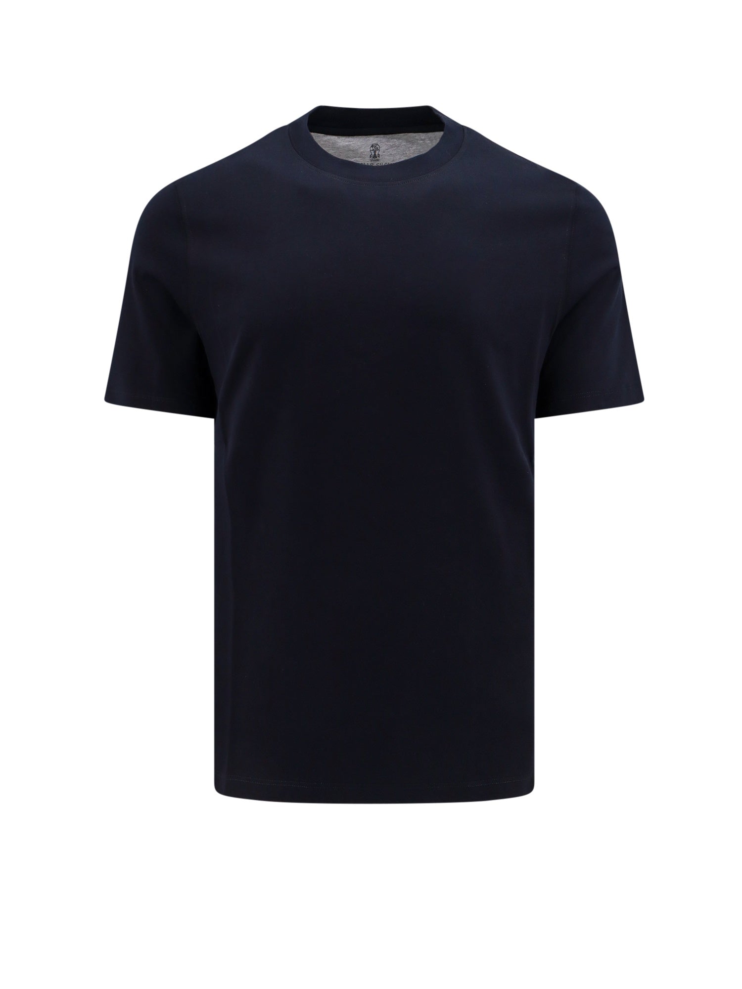 Brunello Cucinelli T-Shirts And Polos Blue Cotone