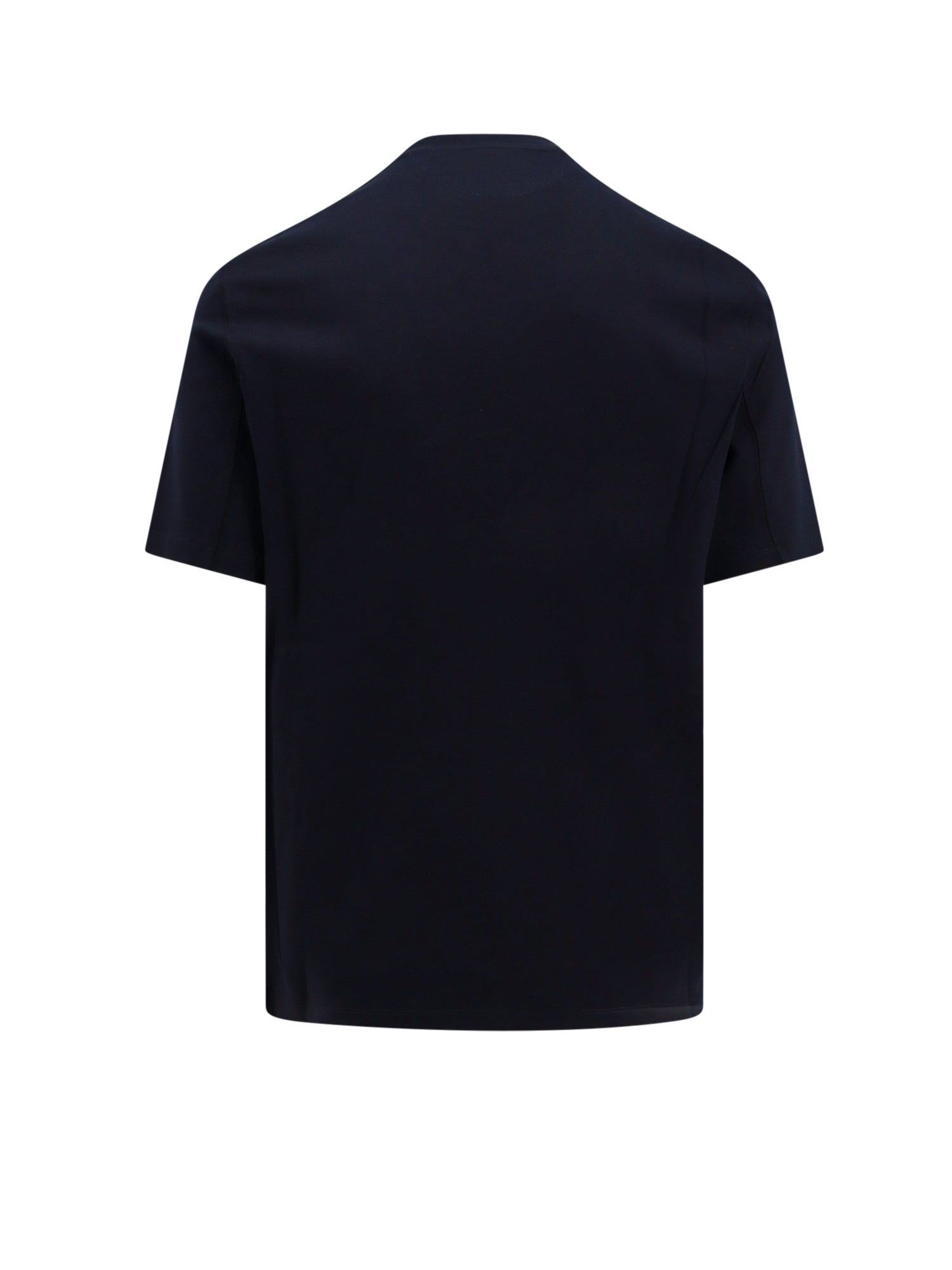 Brunello Cucinelli T-Shirts And Polos Blue Cotone