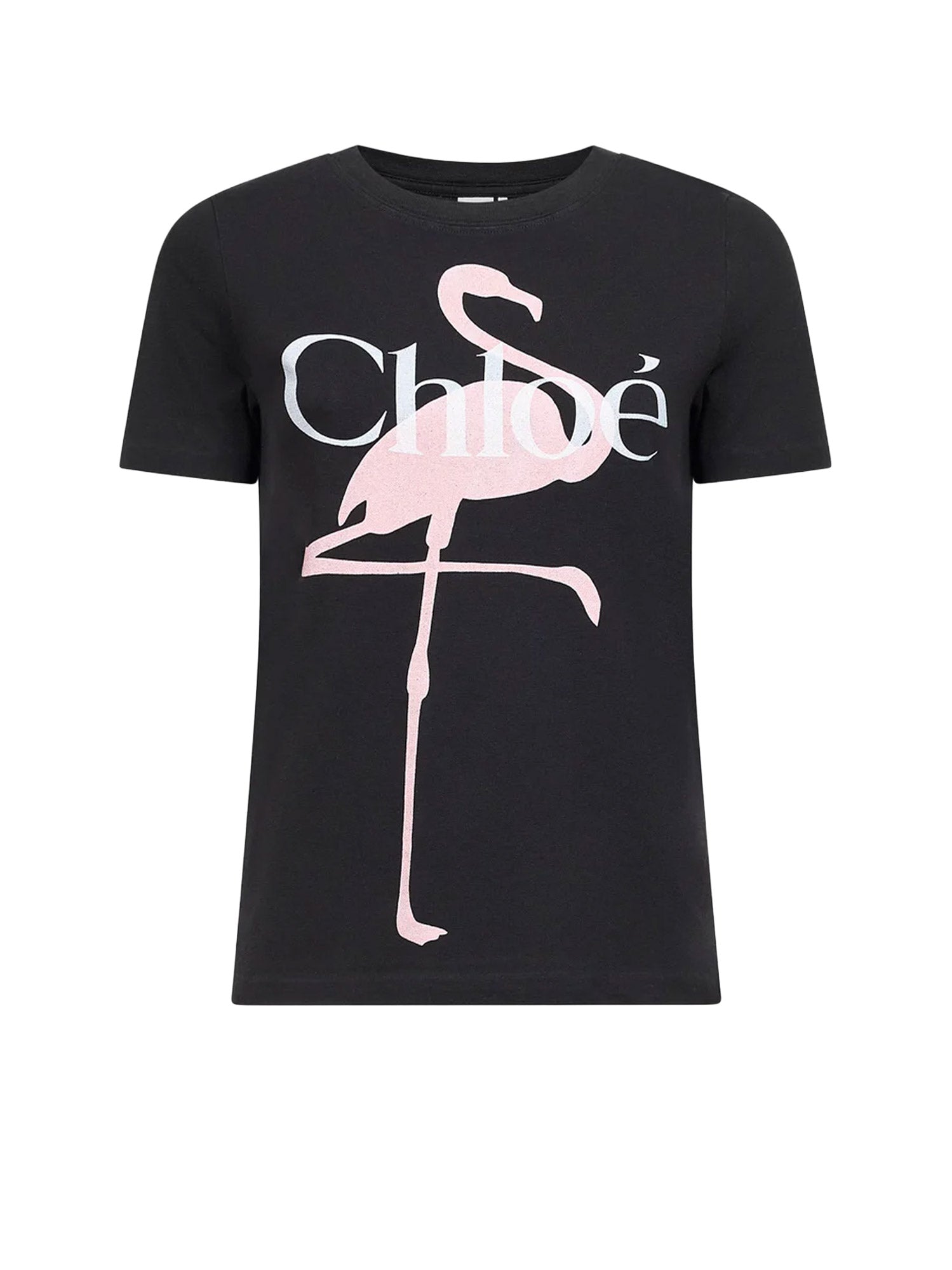 Chloè T-shirts and Polos Ash Black Cotone