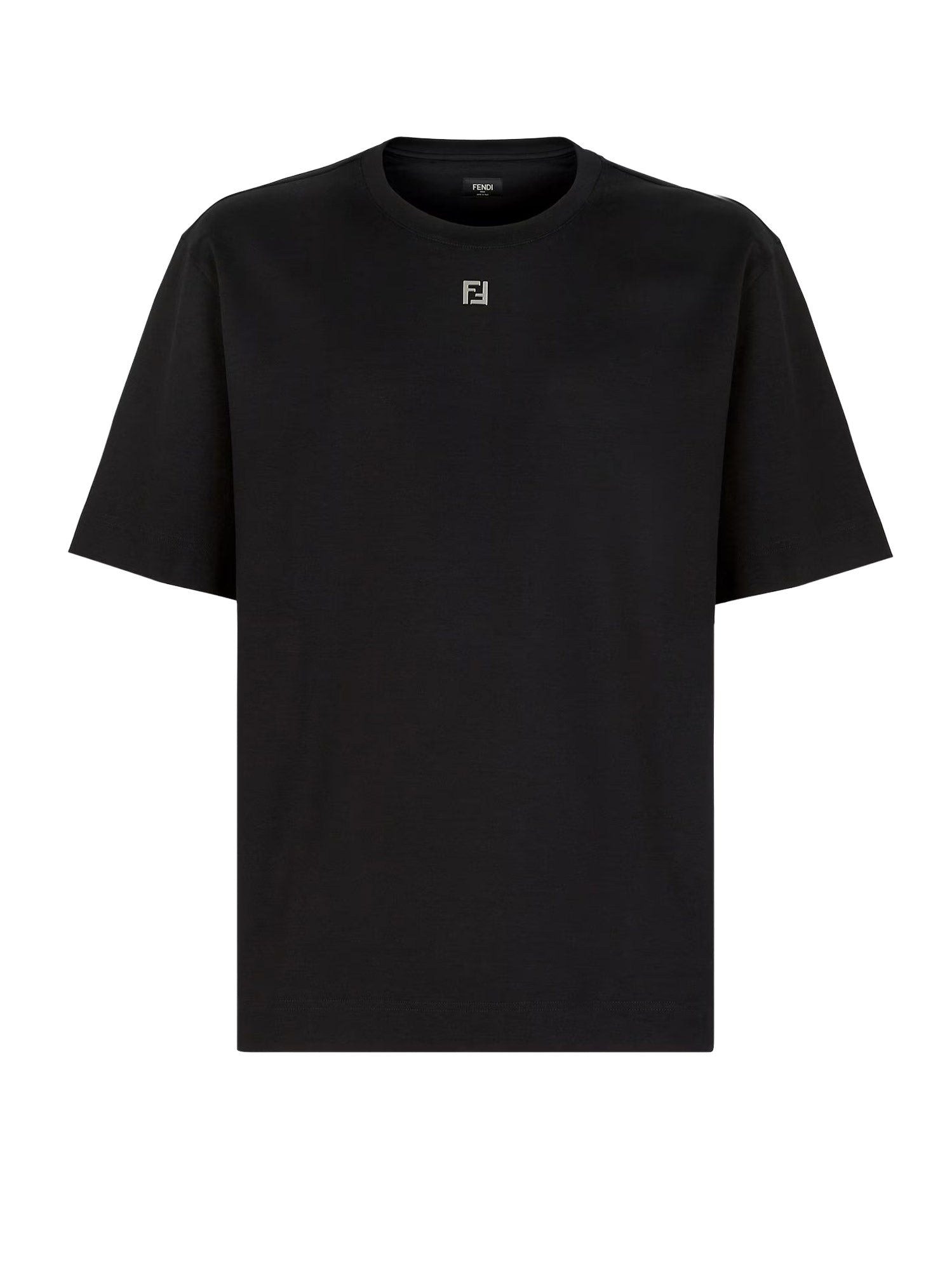 Fendi T-shirts and Polos Black Cotone