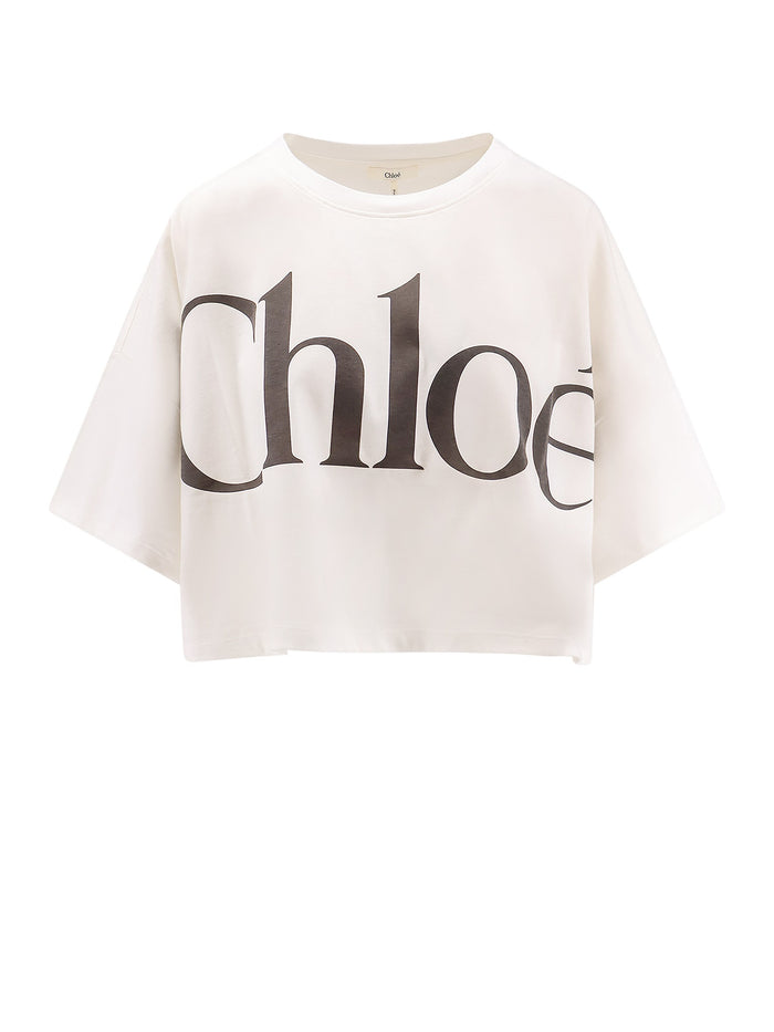 Chloè T-shirts and Polos White Cotone