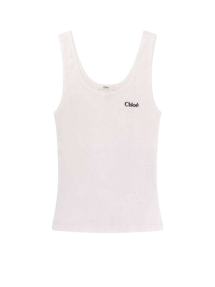 Chloè T-shirts and Polos White Cotone