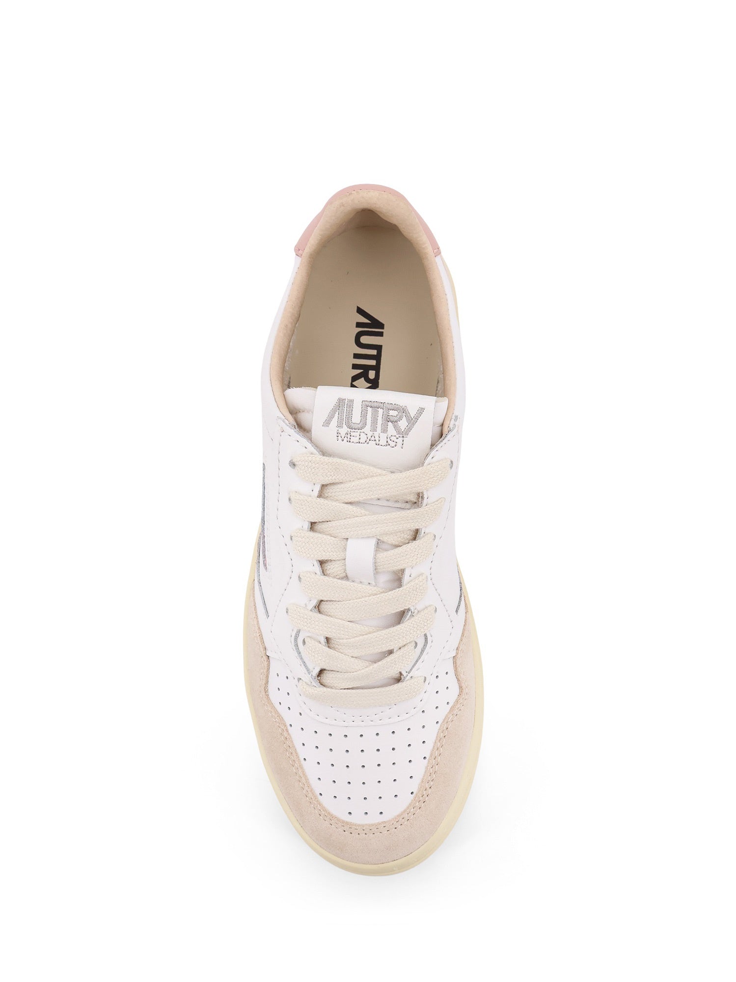 AUTRY Sneakers Bianco Rosa Pastello Pelle