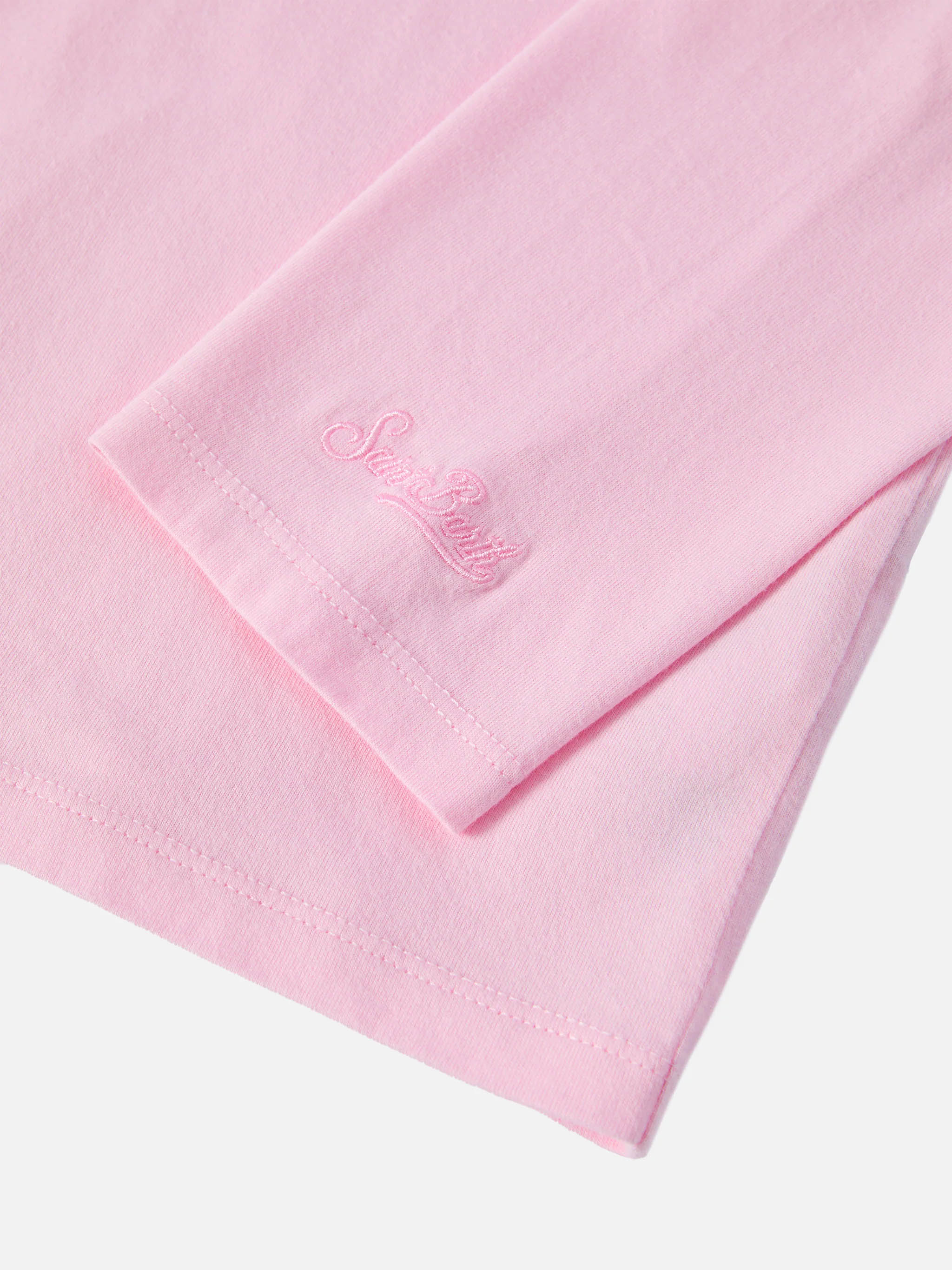 Penny Long-Sleeve Cotton T-Shirt Pink With Snoopy Print And Rhinestone Appliqué | Peanuts Special Edition