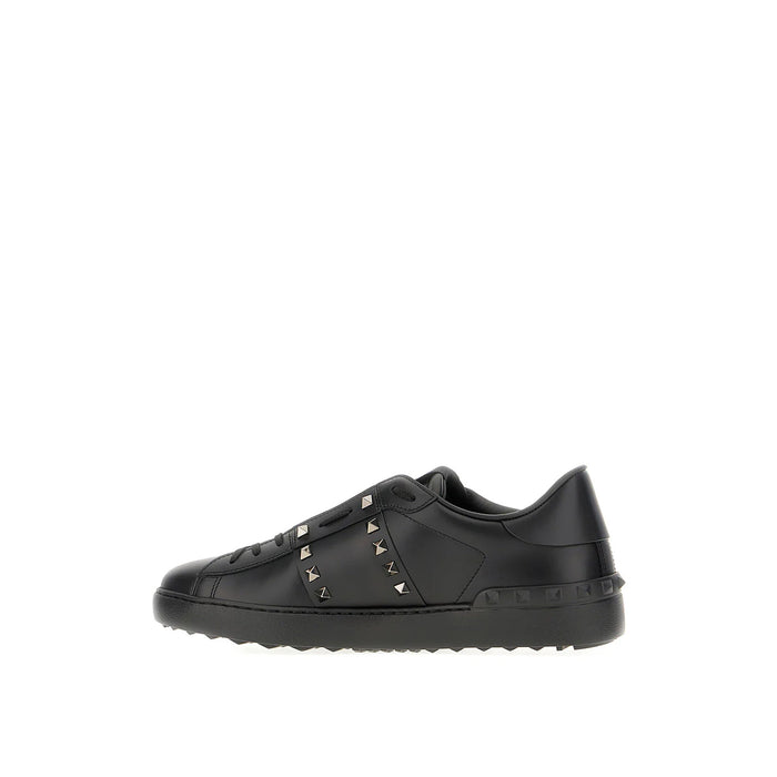 Garavani Rockstud Untitled Sneakers Black Leather