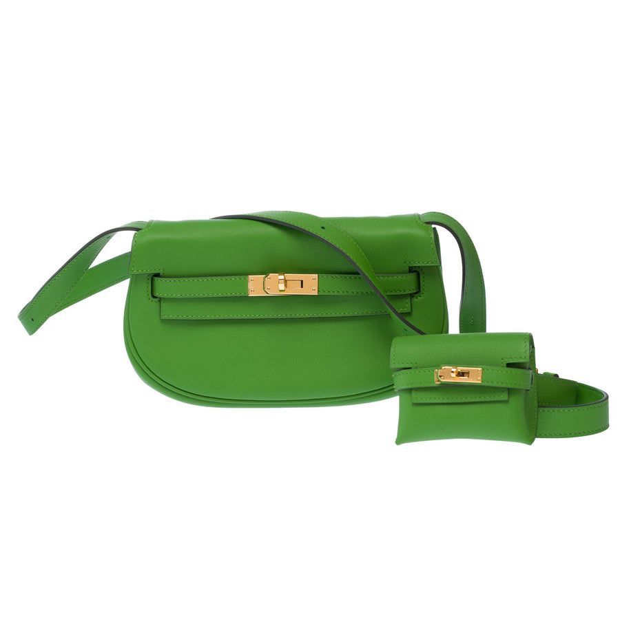 Hermès Kelly Moove Bag Vert Yucca Swift Leather