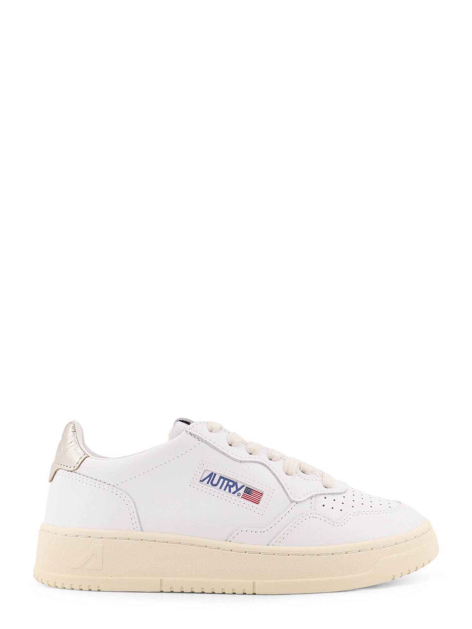 AUTRY Sneakers Bianco Oro Pelle