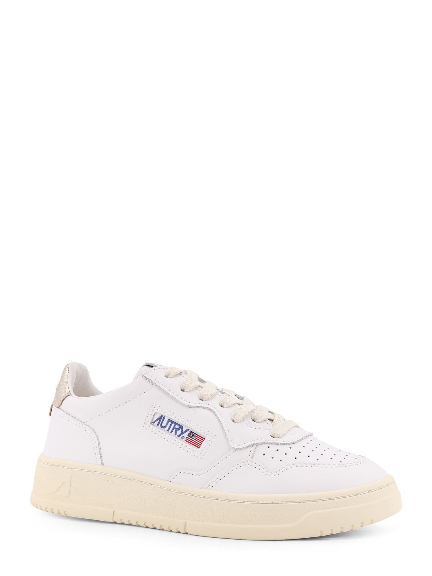 AUTRY Sneakers Bianco Oro Pelle