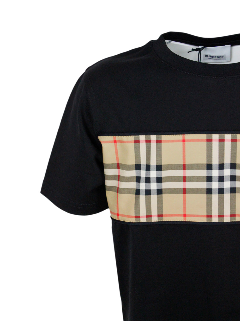 Burberry T-Shirts And Polos Black 100co