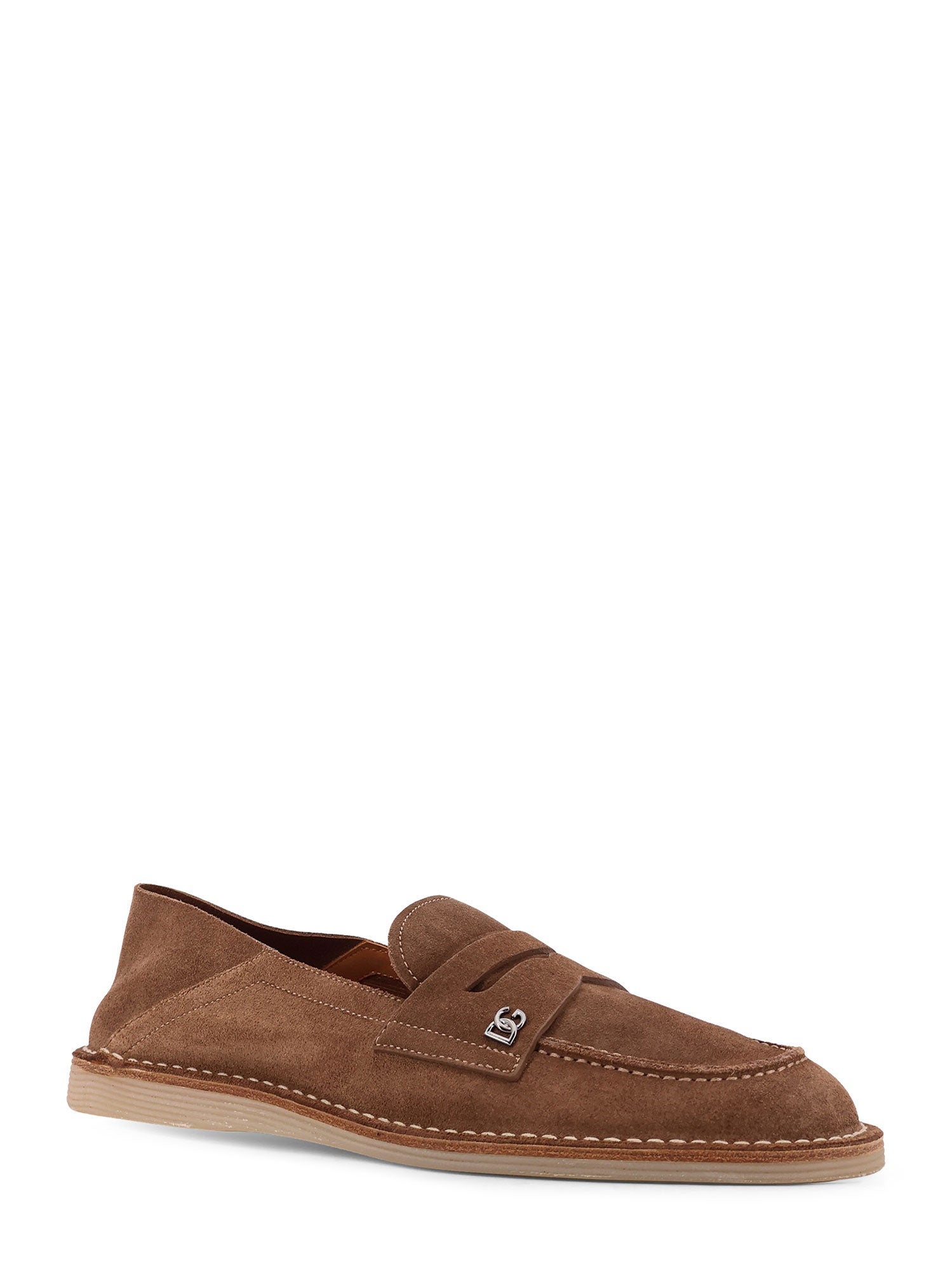 Dolce & Gabbana Flat shoes Brown Suede