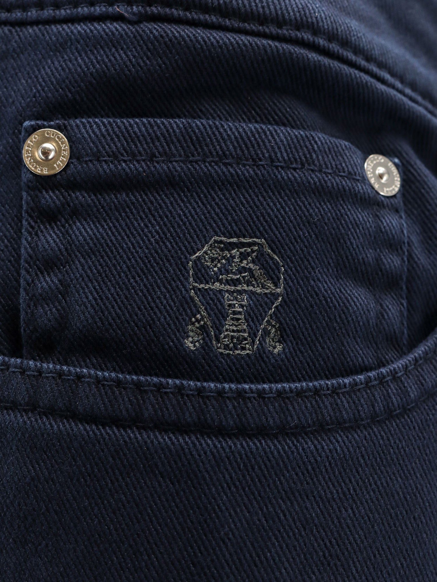 Brunello Cucinelli Rtw Blue Cotone Elastan