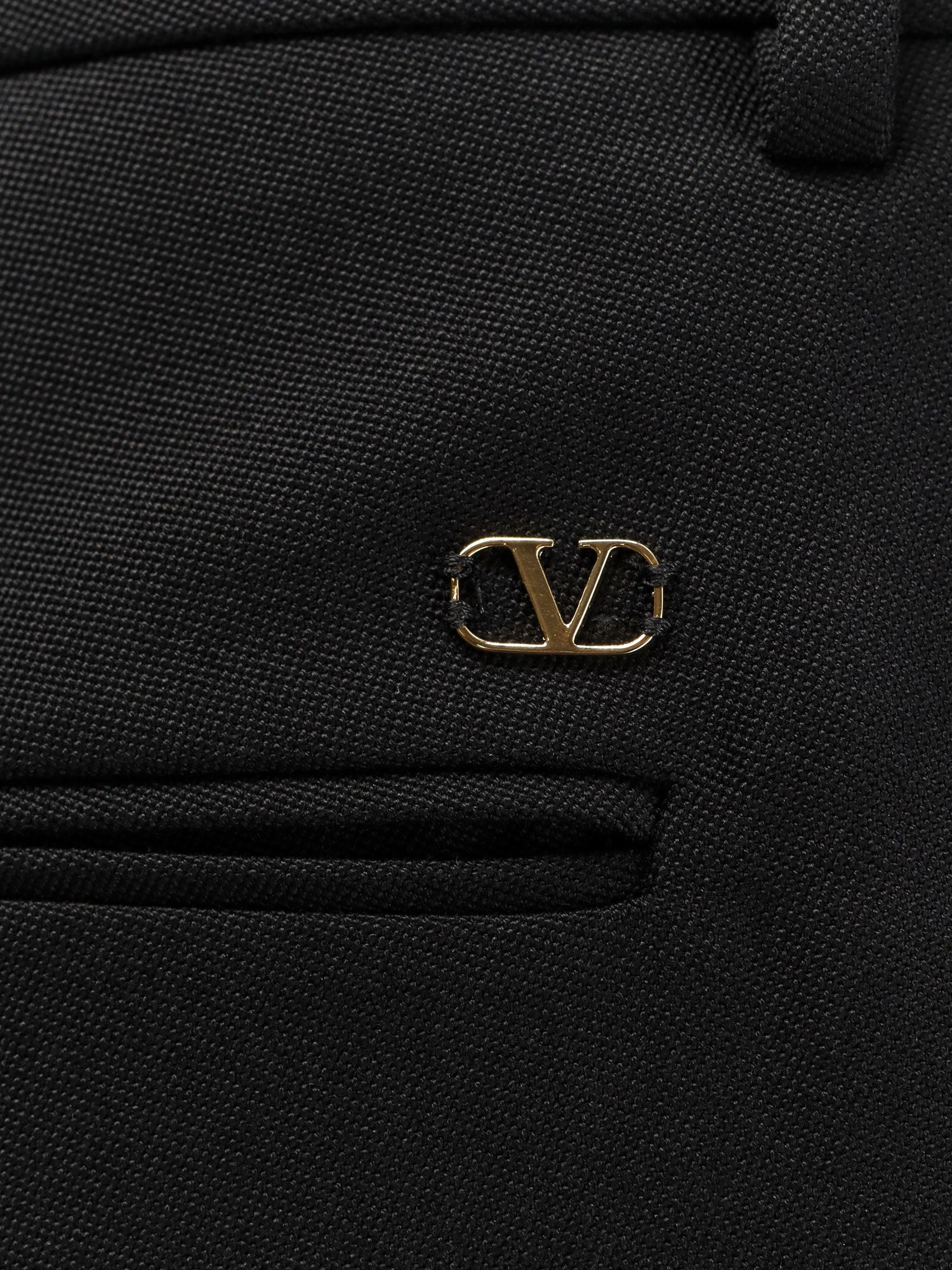 Valentino RTW Black Lana Vergine