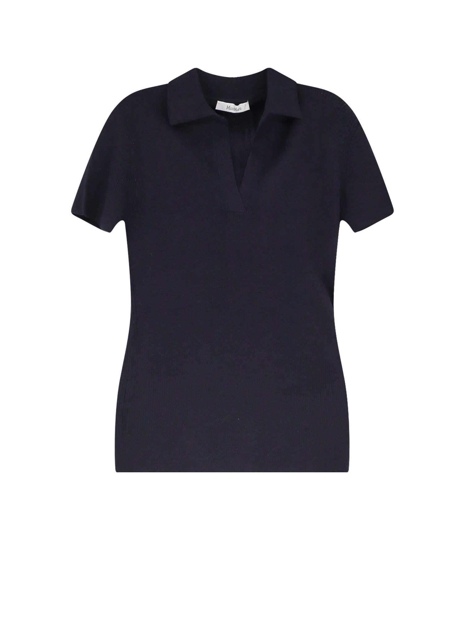 Max Mara T-shirts and Polos Blu Marino Lana Vergine