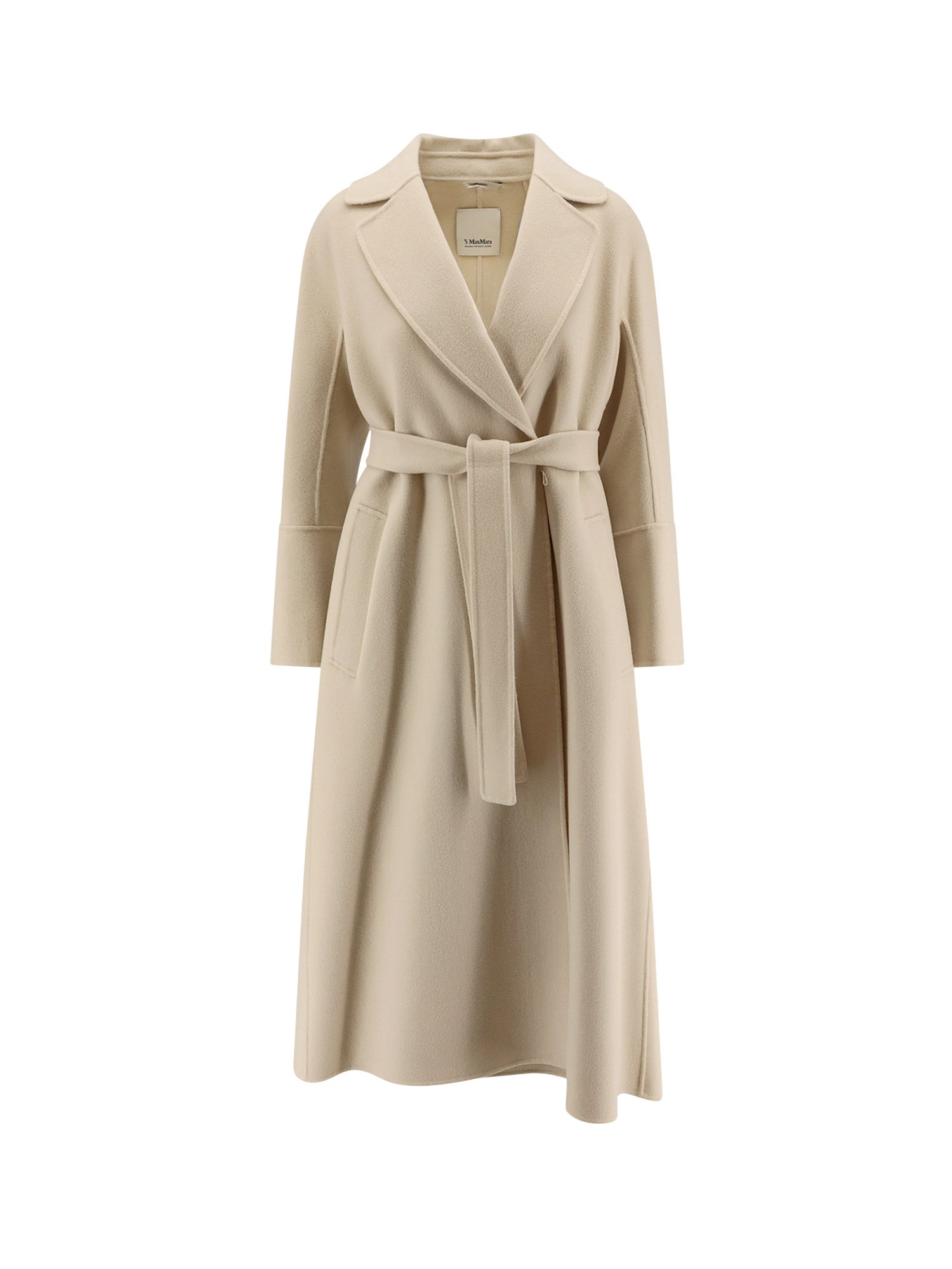 S MAX MARA Coats Yellow Lana Vergine