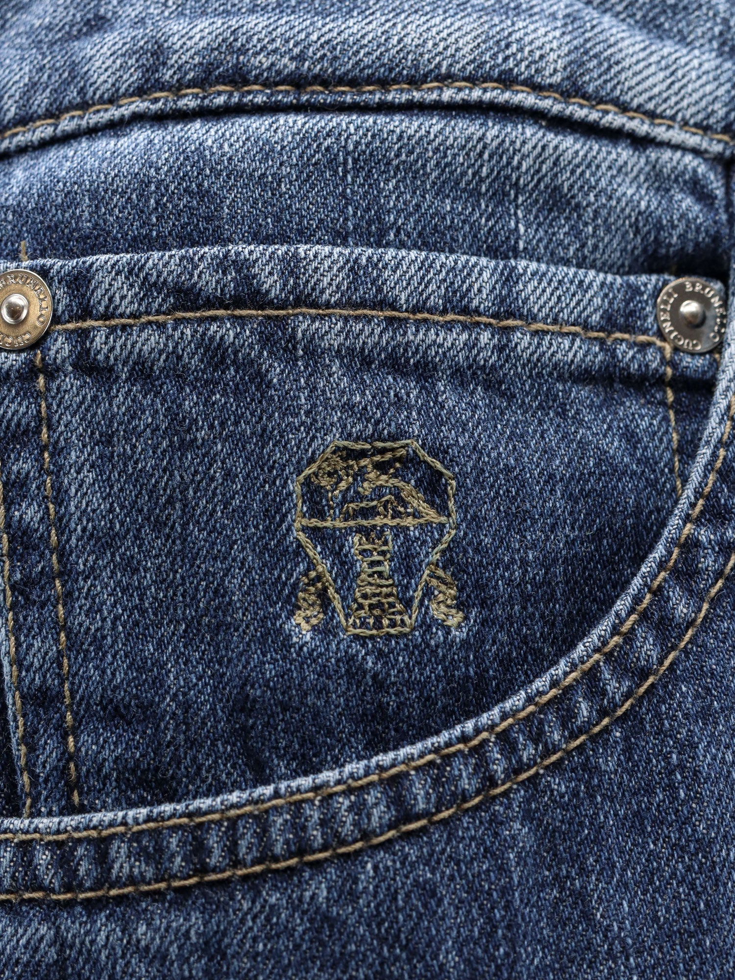 Brunello Cucinelli Jeans Denim Medio Cotone