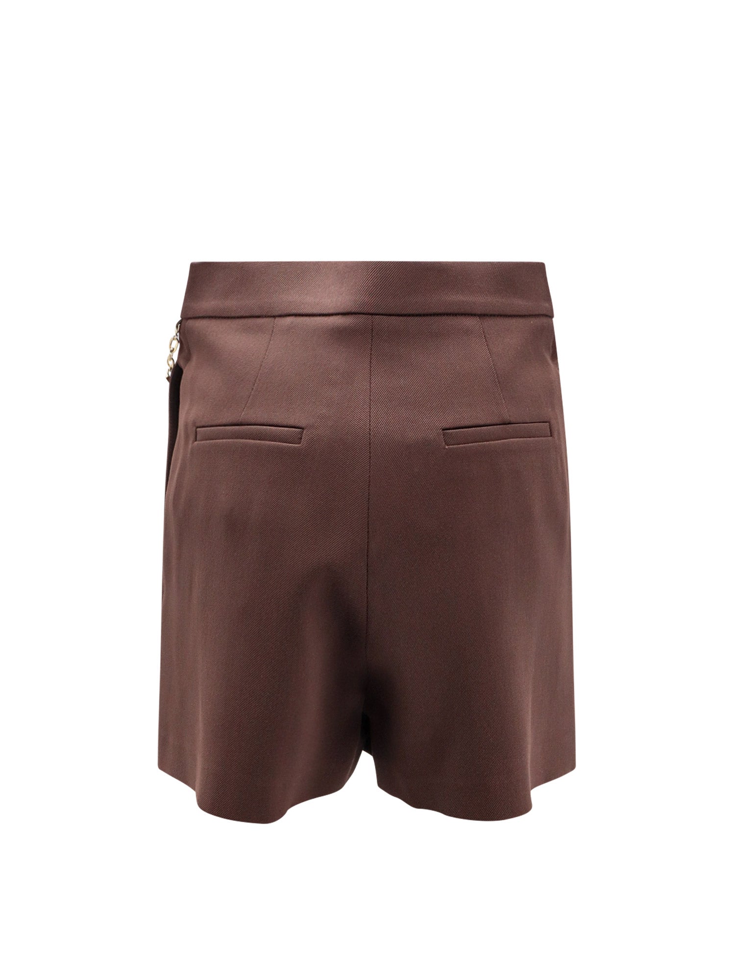 Elisabetta Franchi Shorts Brown Viscosa Elastan