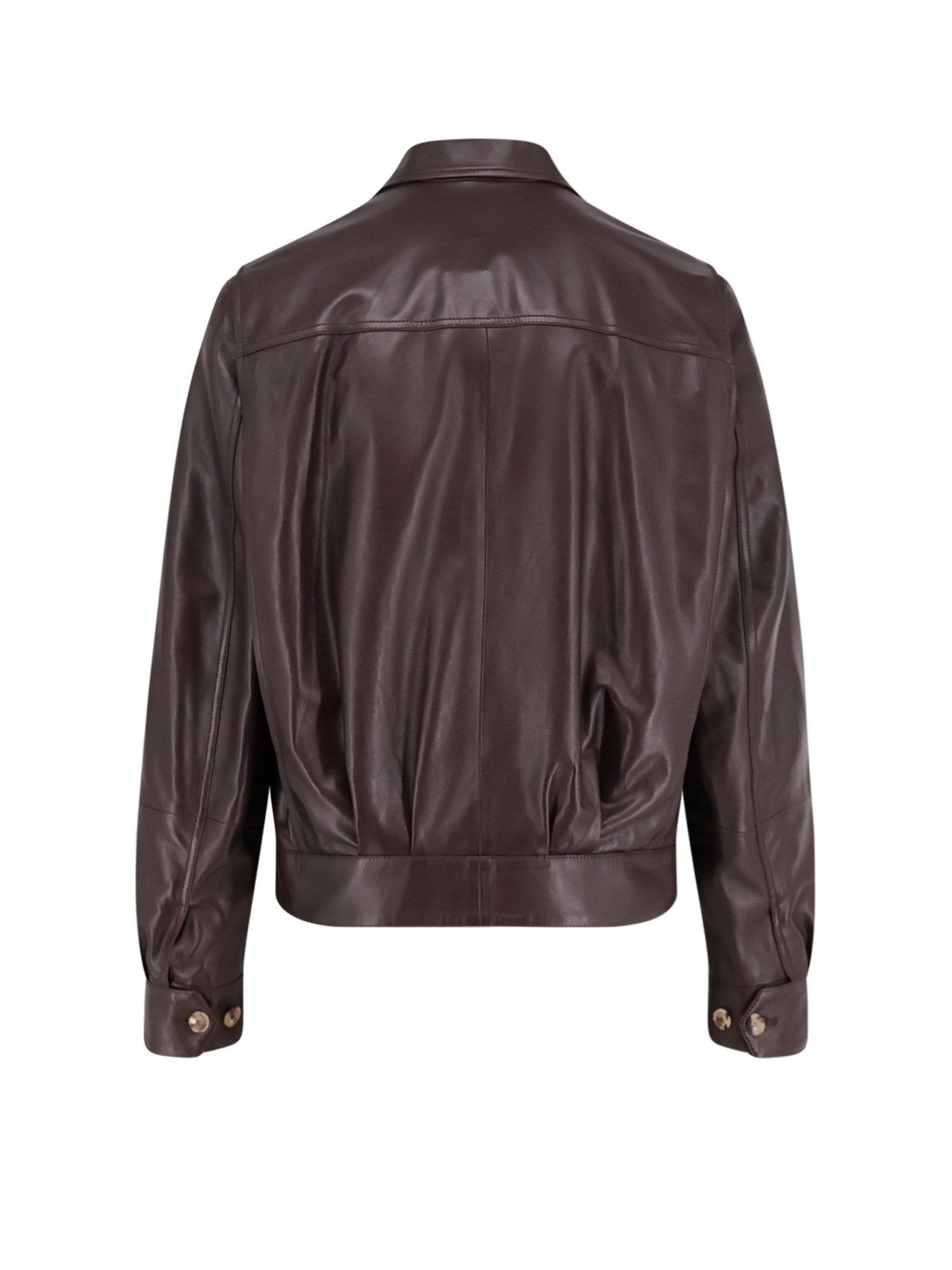 Brunello Cucinelli Jackets Testa Di Moro Rubino Pelle