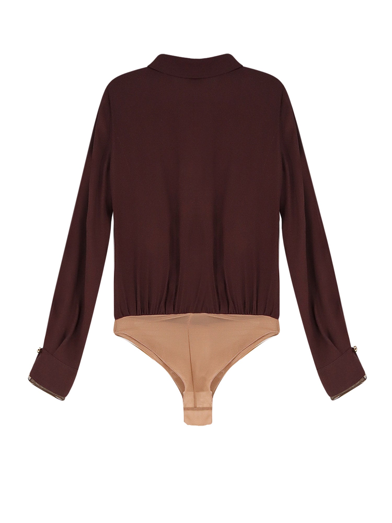 Elisabetta Franchi Shirts Brown Viscosa