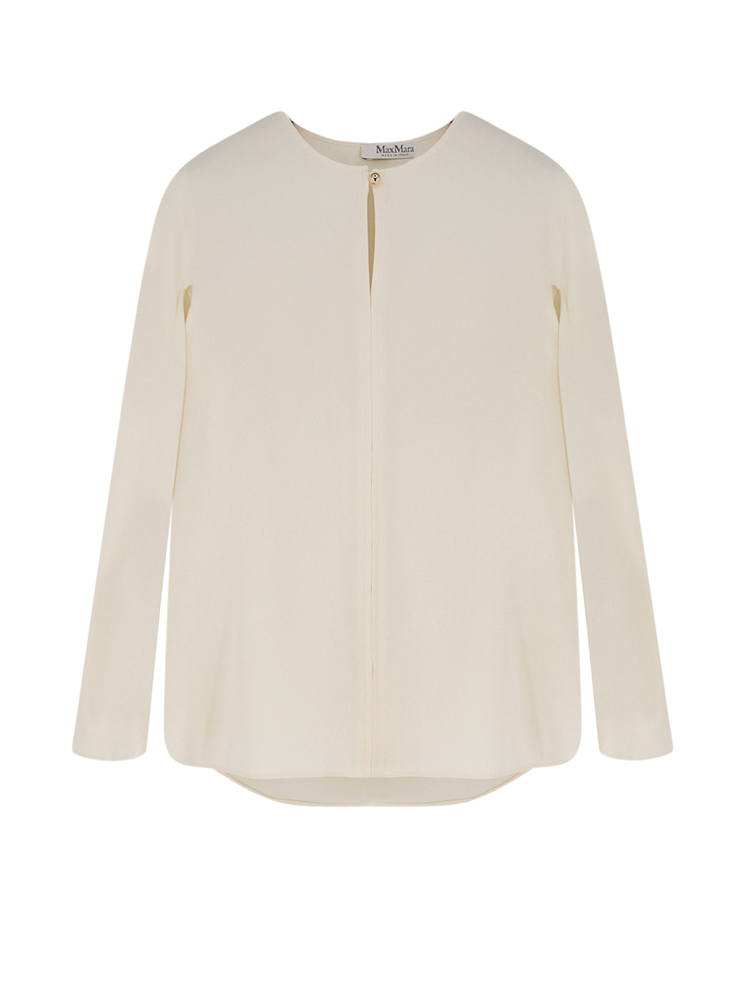 Max Mara Shirts Ivory Seta Elastan