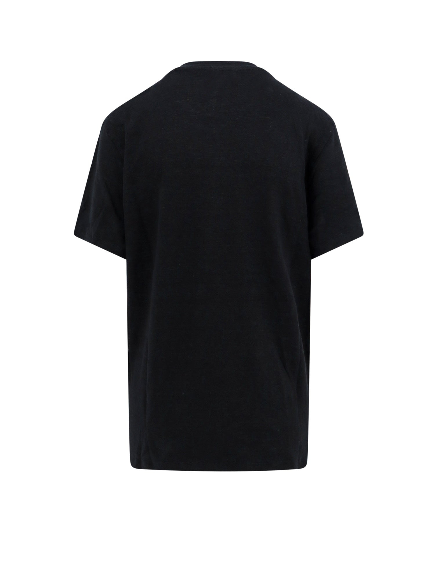 MARANT ETOILE T-shirts and Polos Black Lino