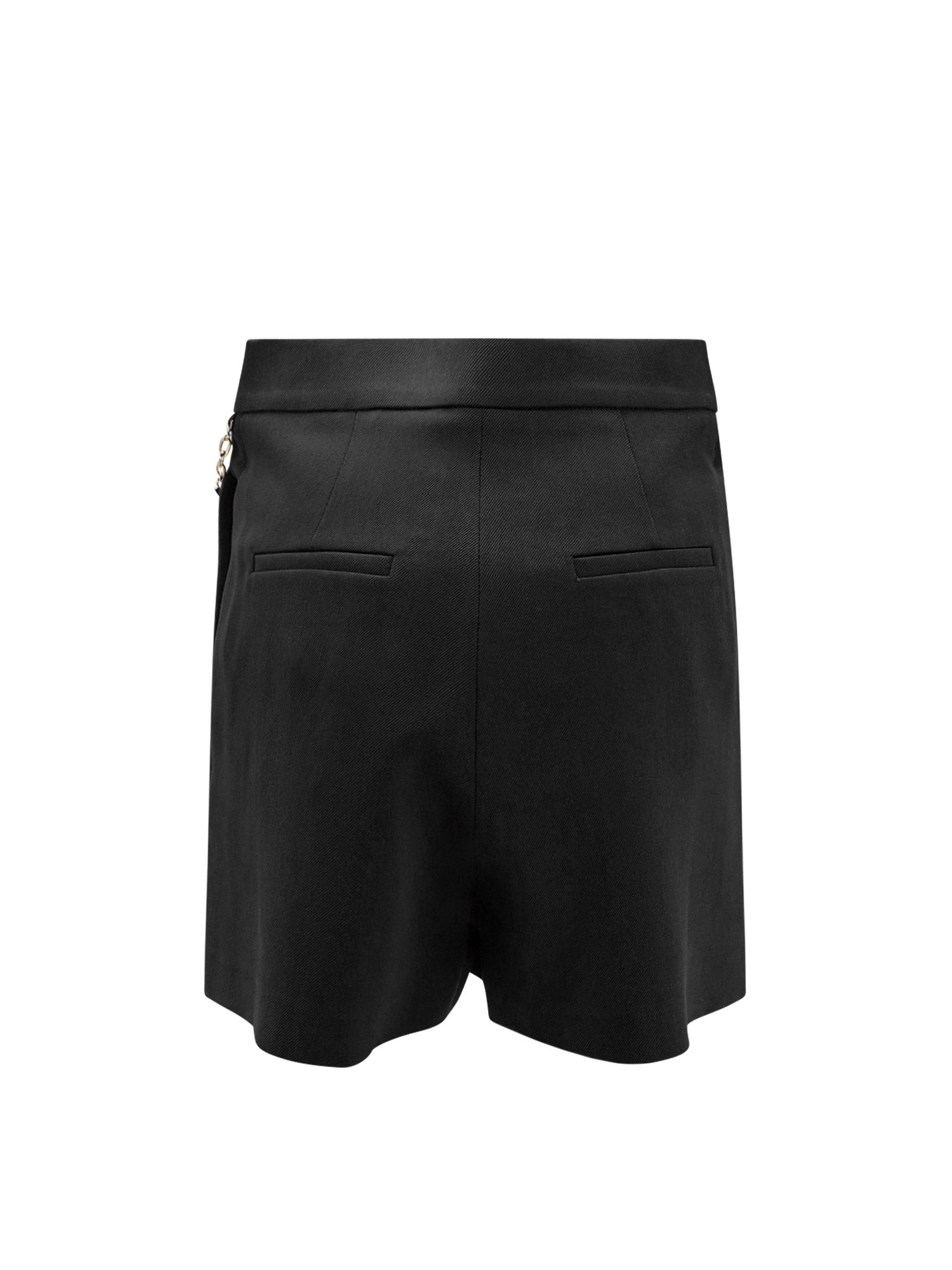 Elisabetta Franchi Shorts Black Viscosa Elastan