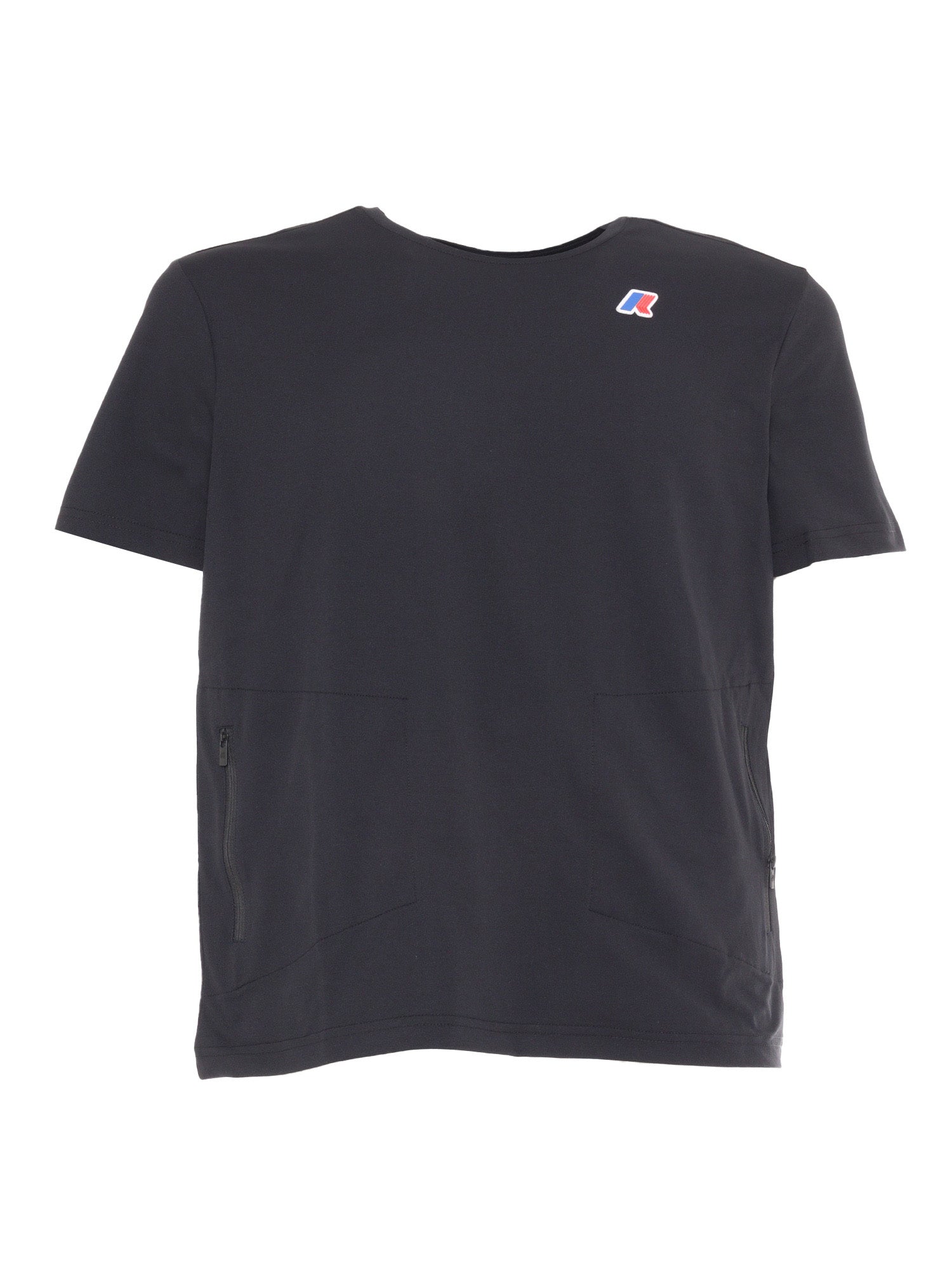 SERIL TRAVEL T-SHIRT Black Cotton Short Sleeves