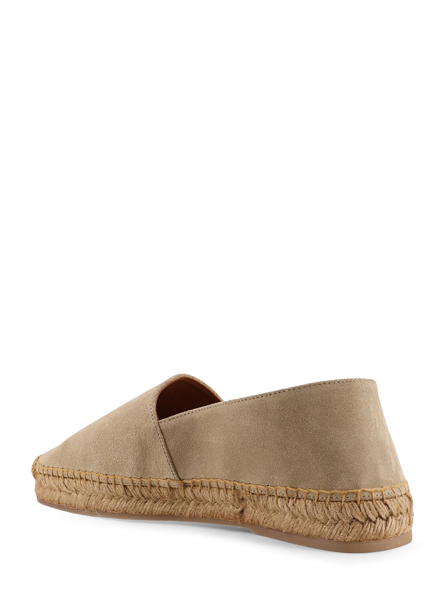 KITON CIRO PAONE Flat shoes Sand Suede/rafia