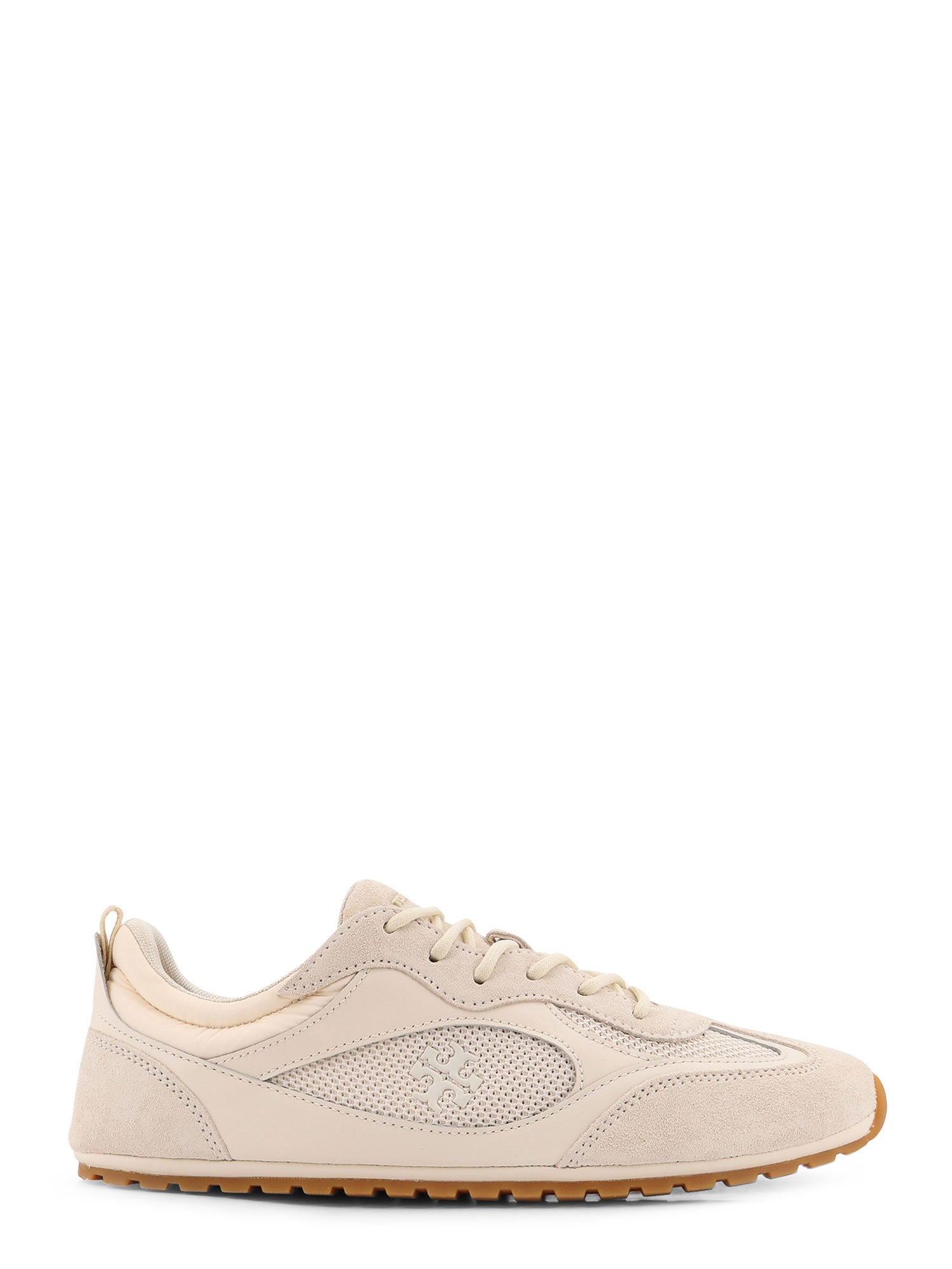 Tory Burch Sneakers Light Cream Pelle/nylon