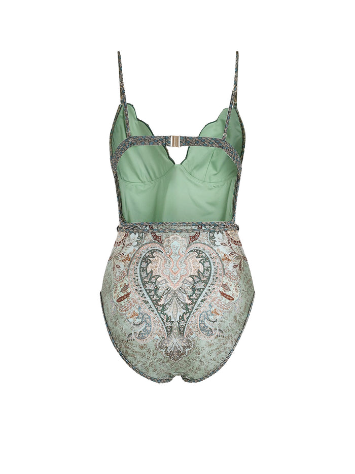 Zimmermann Sea clothing Tapestry Teal Multi Poliammide Elastan